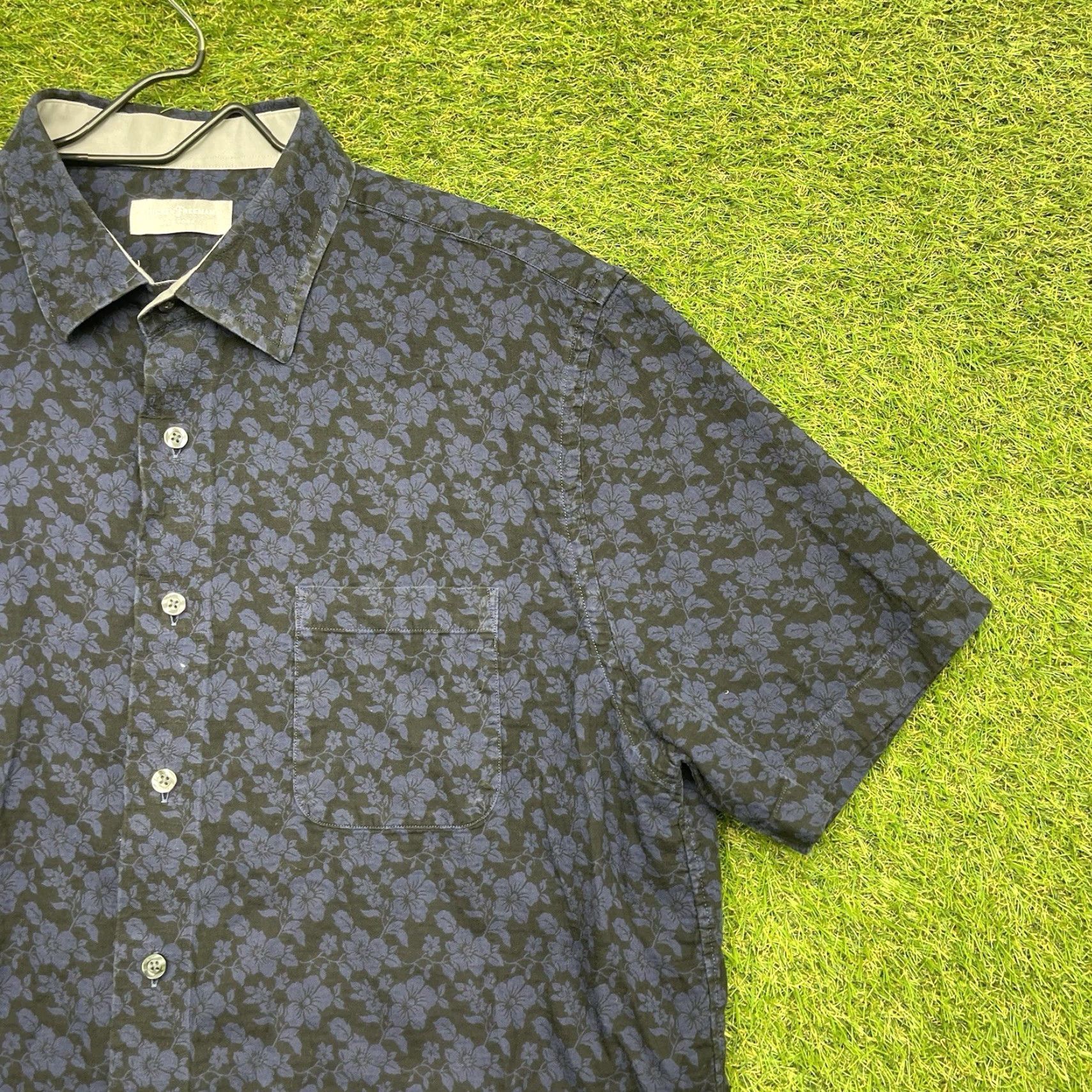 Vintage Hickey Freeman Polo Shirt Mens XL Blue Button Up Clover Performance Golf Sport Polo Shirt Size US XL / EU 56 / 4 - 2 Thumbnail