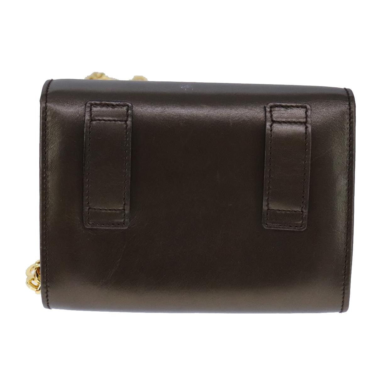 Salvatore Ferragamo Salvatore Ferragamo Vala Chain Shoulder Bag Leather Brown Size ONE SIZE - 2 Thumbnail
