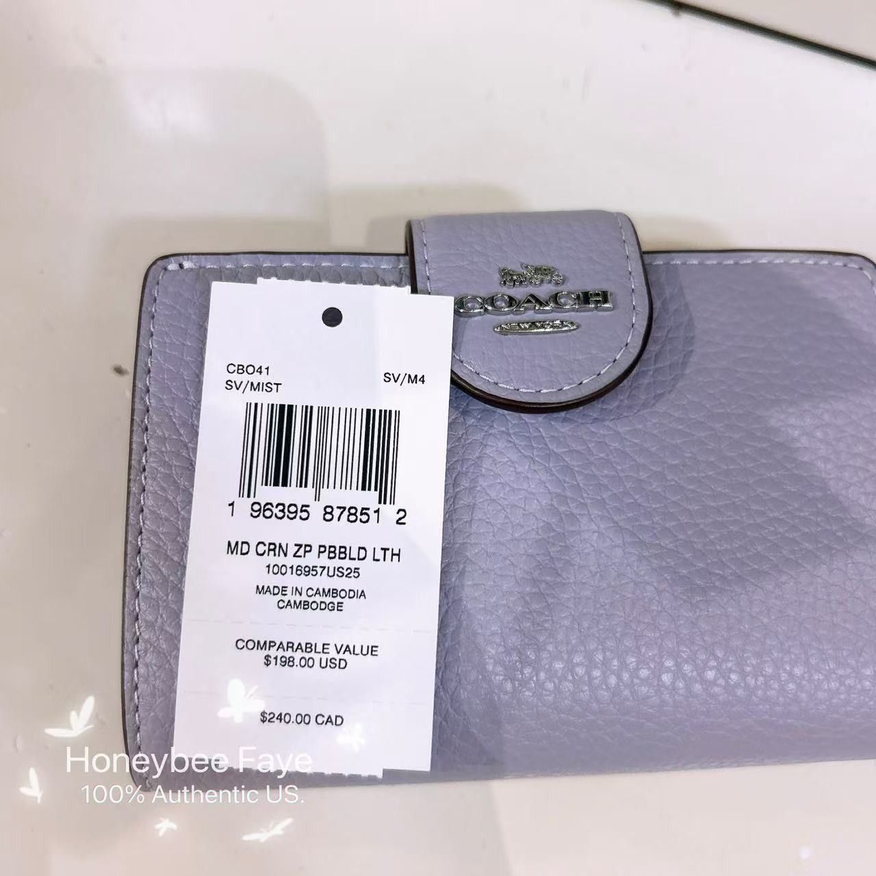 Coach Medium Corner Zip Wallet CBO41 Size ONE SIZE - 5 Thumbnail