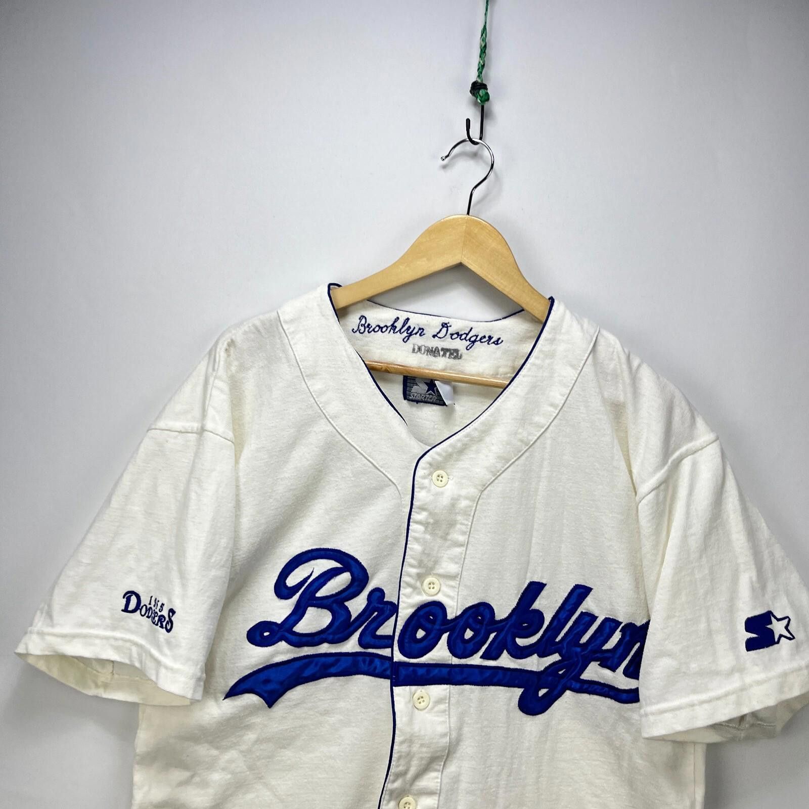 Starter Starter Vintage MLB Brooklyn Dodgers 1955 Jersey Medium Size ONE SIZE - 2 Thumbnail