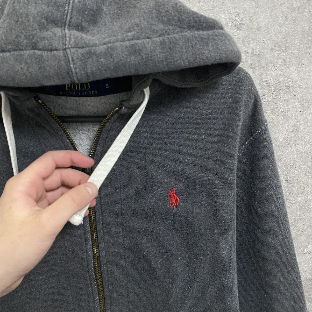Polo Ralph Lauren Vintage Polo Ralph Lauren Zip Hoodie Grey Size US S / EU 44-46 / 1 - 6 Thumbnail