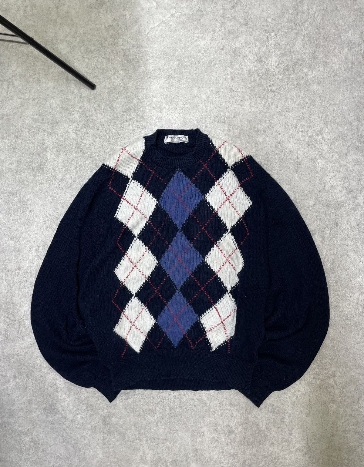 Burberry Vintage Burberry Wool Sweater – Faded Heritage Classic Size US L / EU 52-54 / 3 - 1 Thumbnail