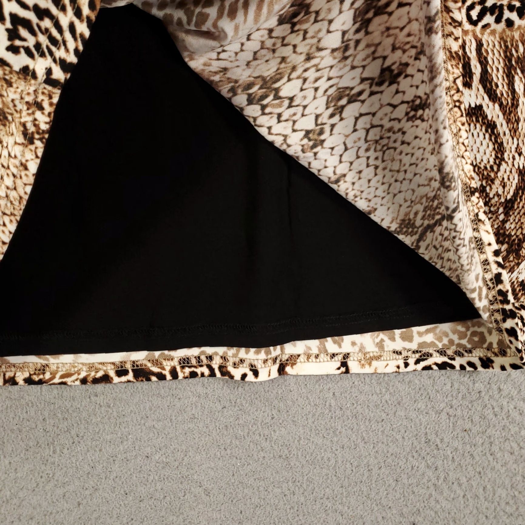 Vintage Ashro New Animal Print Skirt Womens 1X Pencil Pull On Leopard Jaguar Cheetah Multi Size 40" / US 18 - 5 Thumbnail