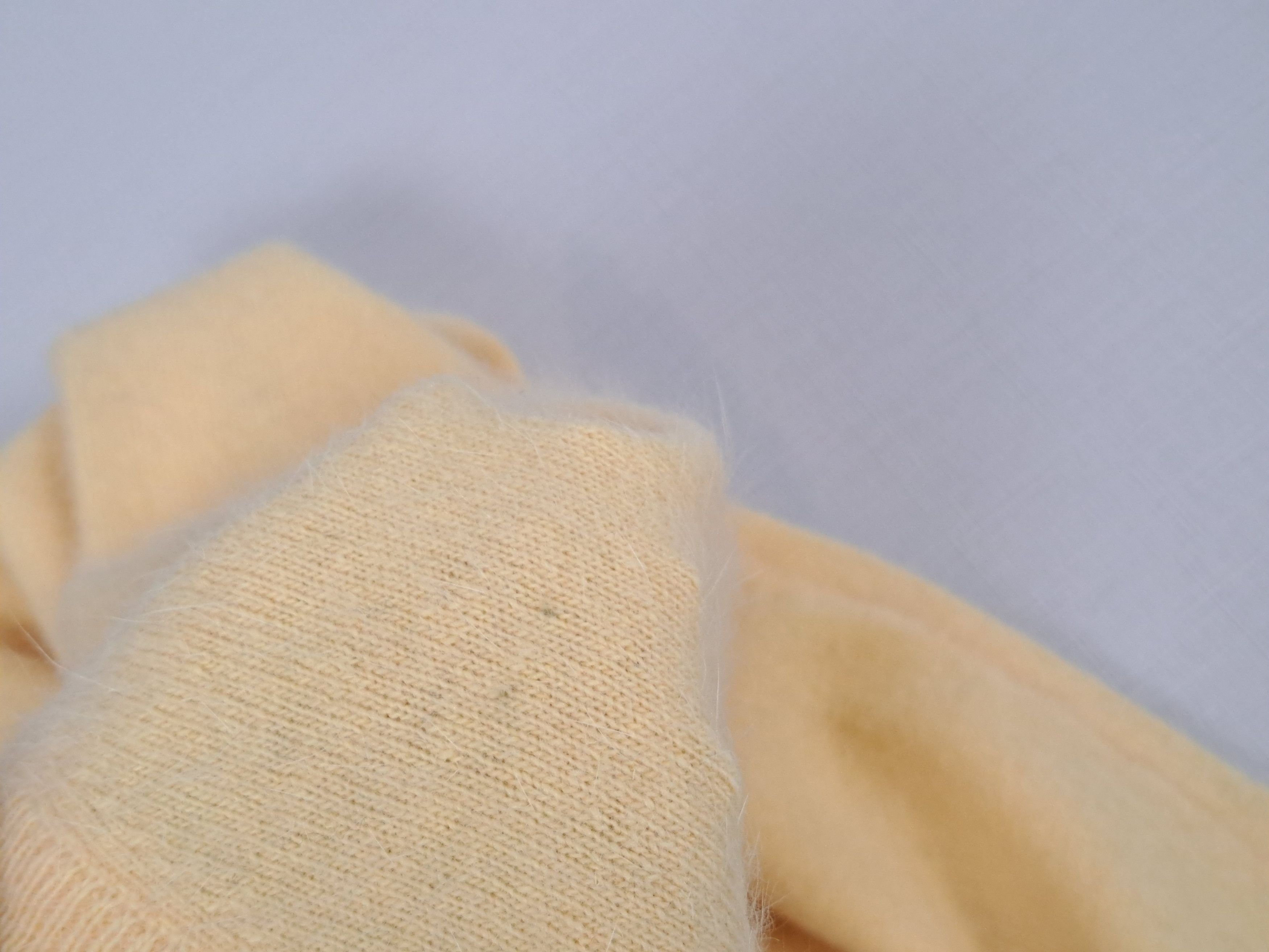 Vintage Vintage YSL Yves Saint Laurent yellow V-Neck mohair sweater. Size US S / EU 44-46 / 1 - 16 Thumbnail