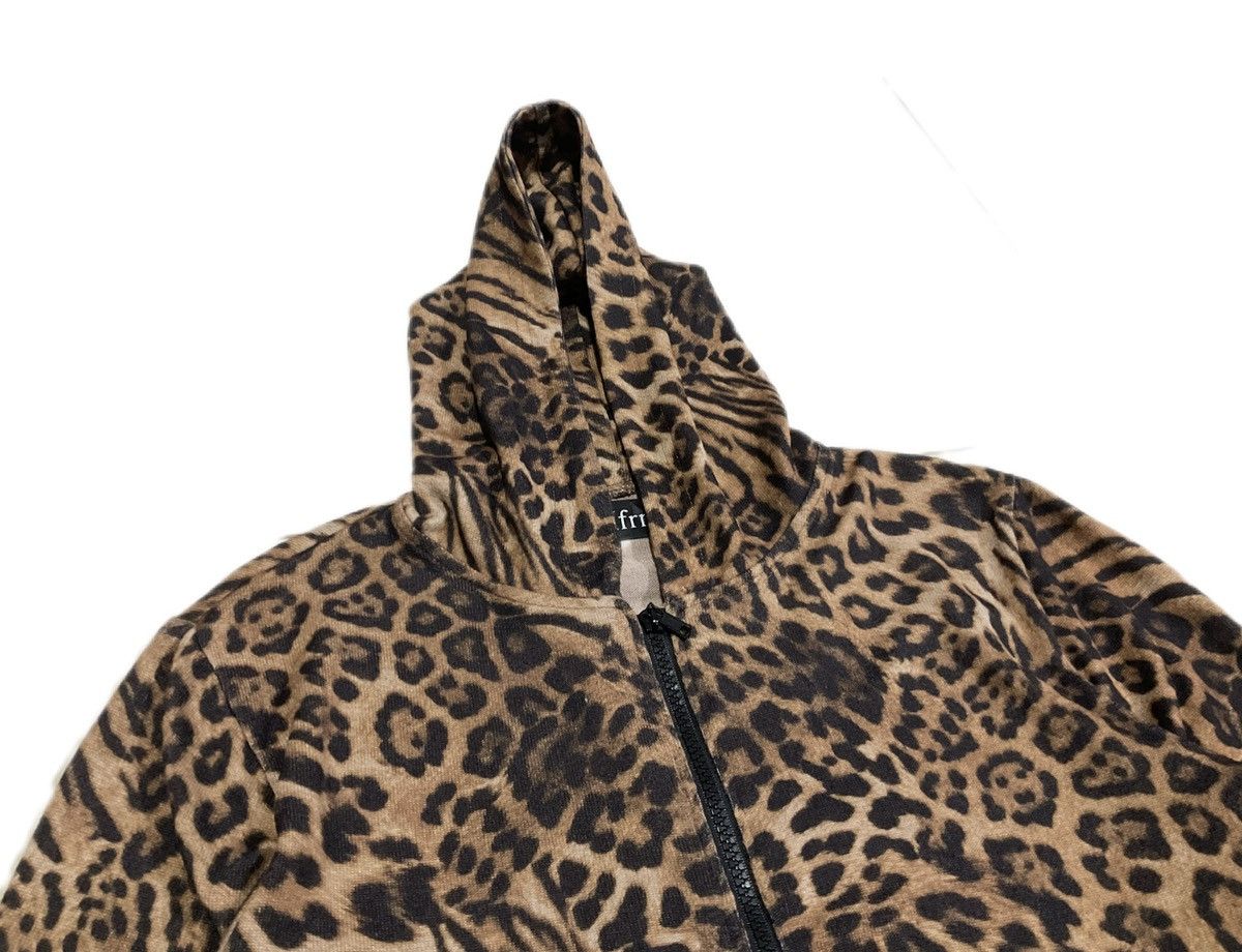 🔥Sick Y2K Xfrm Zipper Hoodie Leopard Printed