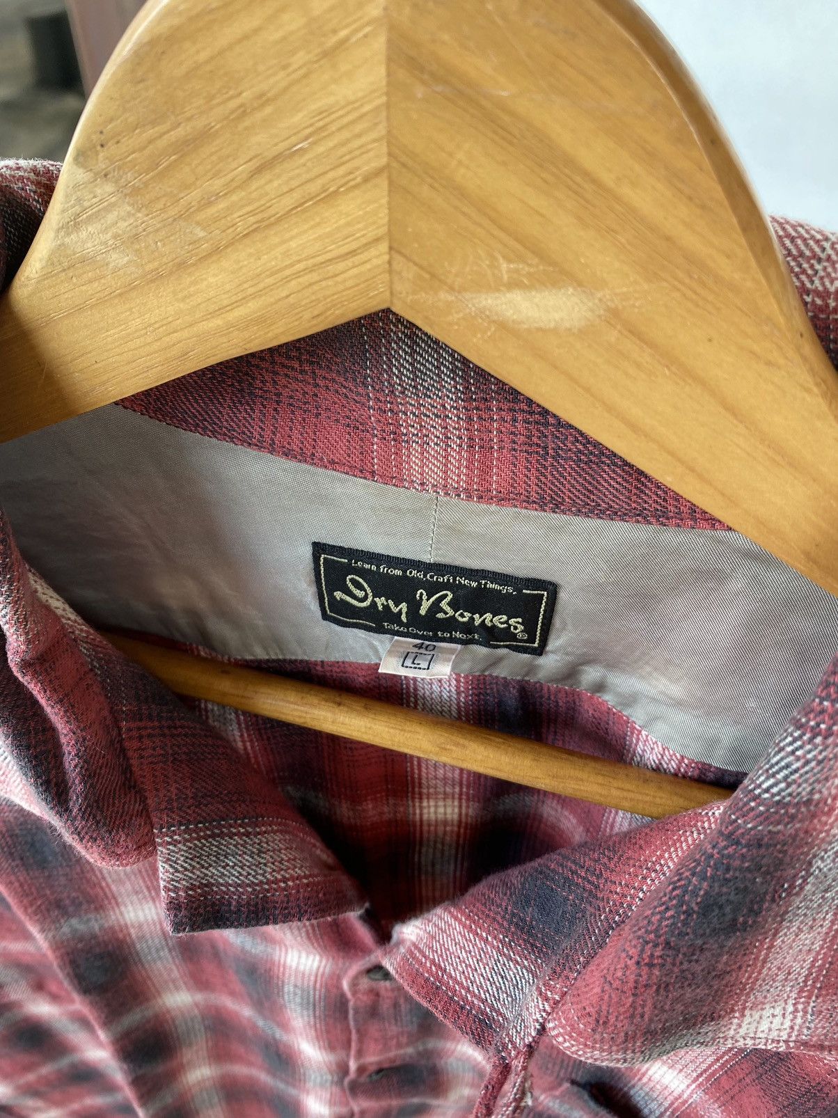 Dry Bones × Japanese Brand × Toyo Enterprises Dry Bones Plaid Flannel Shirt Size US L / EU 52-54 / 3 - 3 Thumbnail
