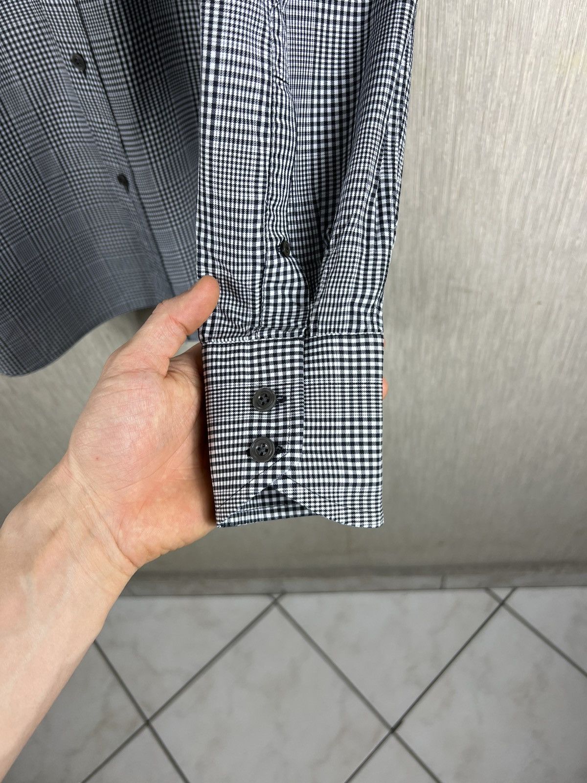 Tom Ford Tom Ford Prince of Wales checked classic button up shirt Size US L / EU 52-54 / 3 - 14 Thumbnail
