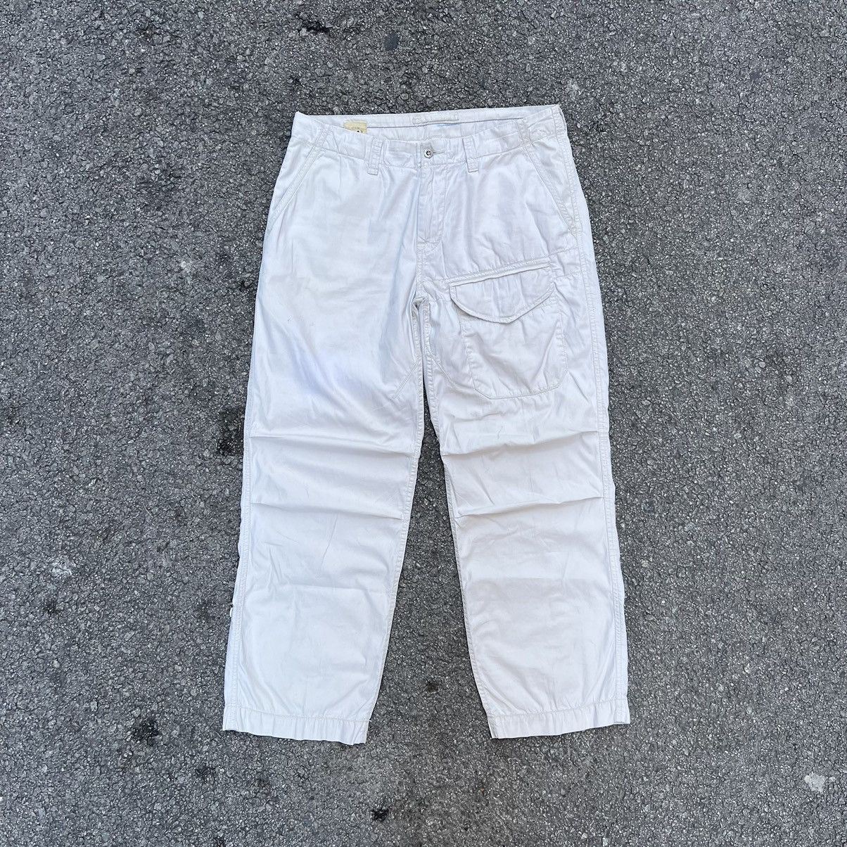 image of Polo Ralph Lauren Late 90's Ralph Laurent Solo Pocket Cargo Pants in White, Men's (Size 34)