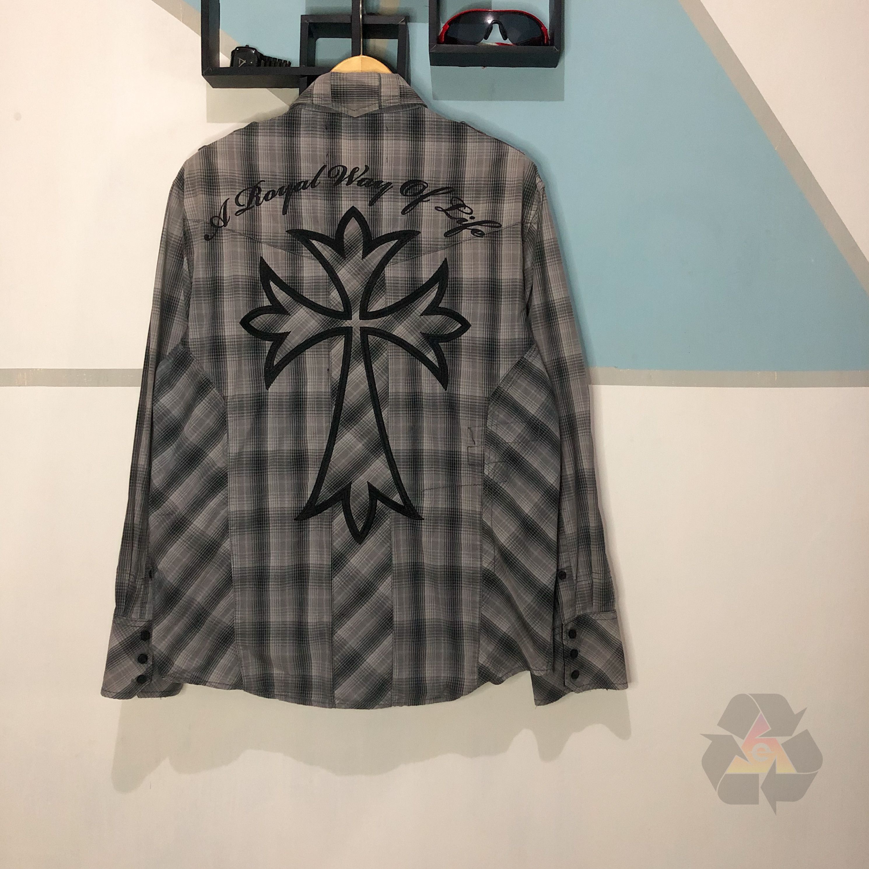 Other Vintage Rebel Spirit Long Sleeve Shirt Dead Stock Size US L / EU 52-54 / 3 - 12 Thumbnail