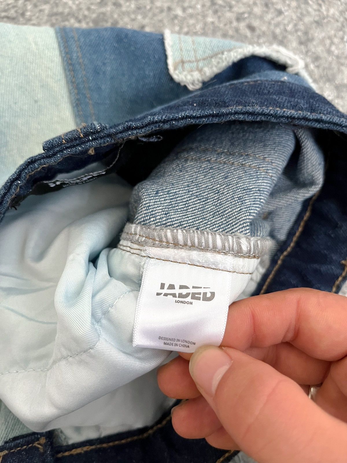 Jaded London Jaded London Frayed Patchwork Denim Skate Jeans mens W 32 Size US 32 / EU 48 - 11 Thumbnail