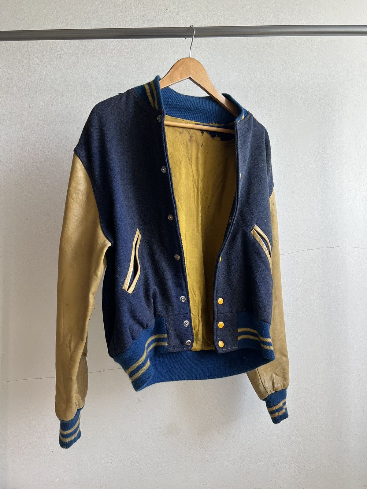 60s-70s Distressed Vintage Butwin Varsity Jacket
