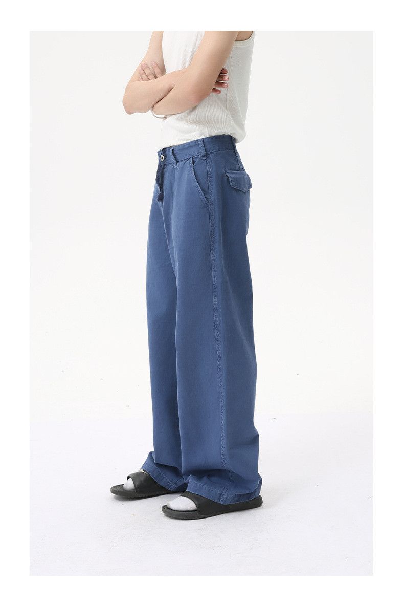 Japanese Brand Japanese retro loose blue straight washed denim jeans Size US 32 / EU 48 - 3 Thumbnail
