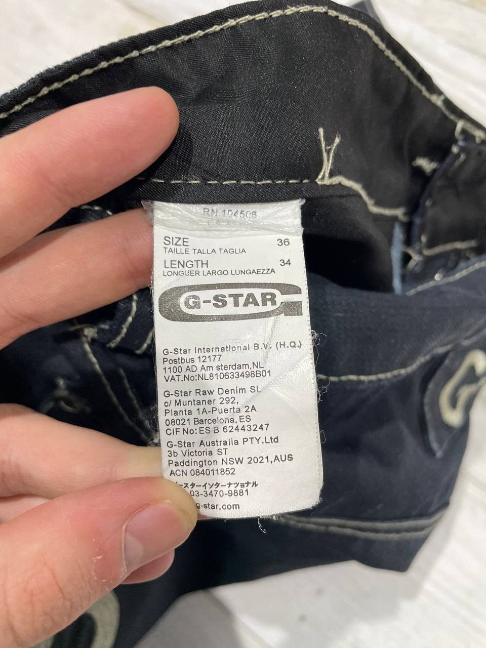 G-Star Vintage G Star Storm Elwood 3301 Jeans Loose Fit Denim Y2K Size US 36 / EU 52 - 3 Thumbnail