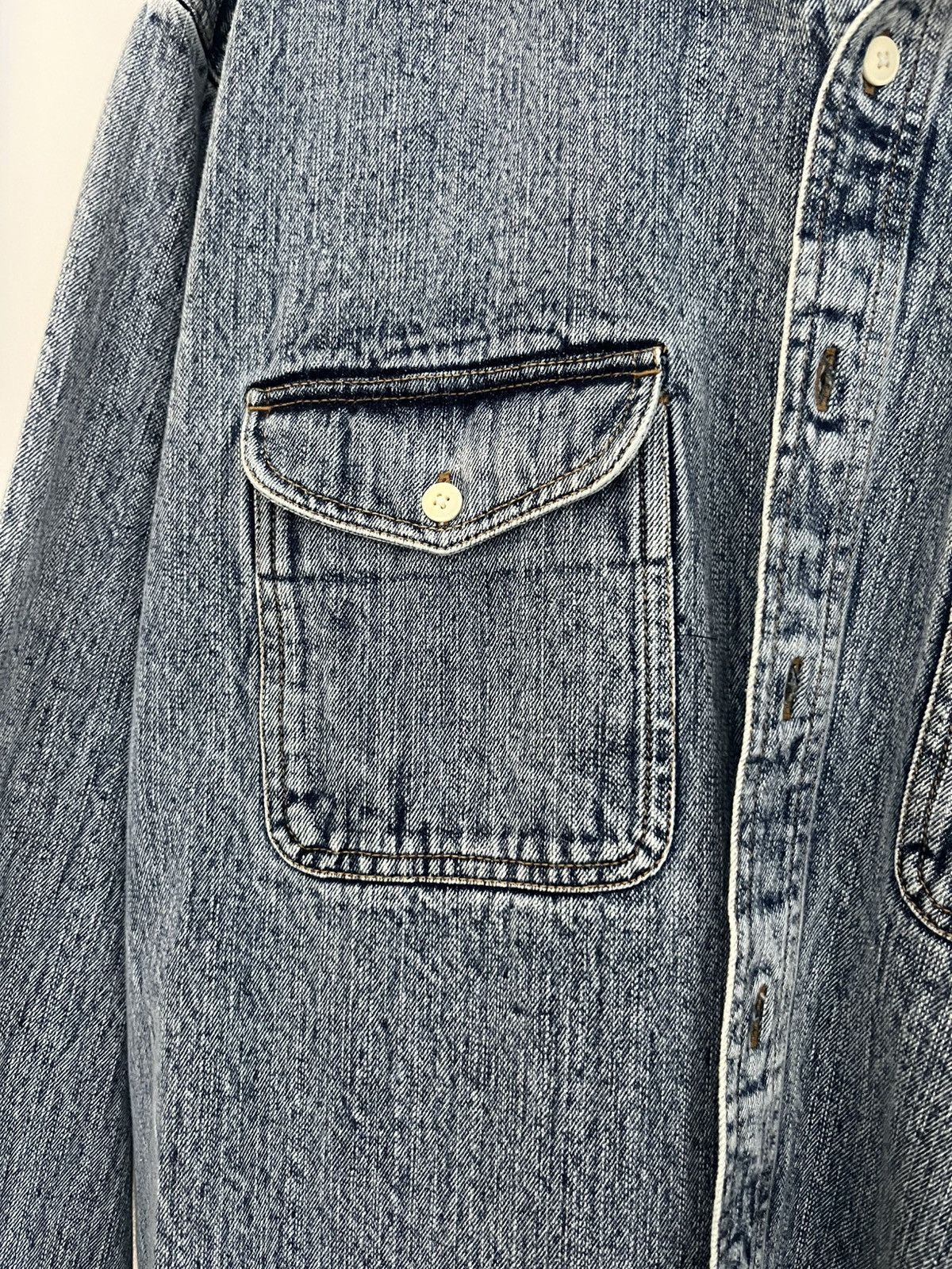 18 East Denim Shirt Size US XL / EU 56 / 4 - 4 Thumbnail