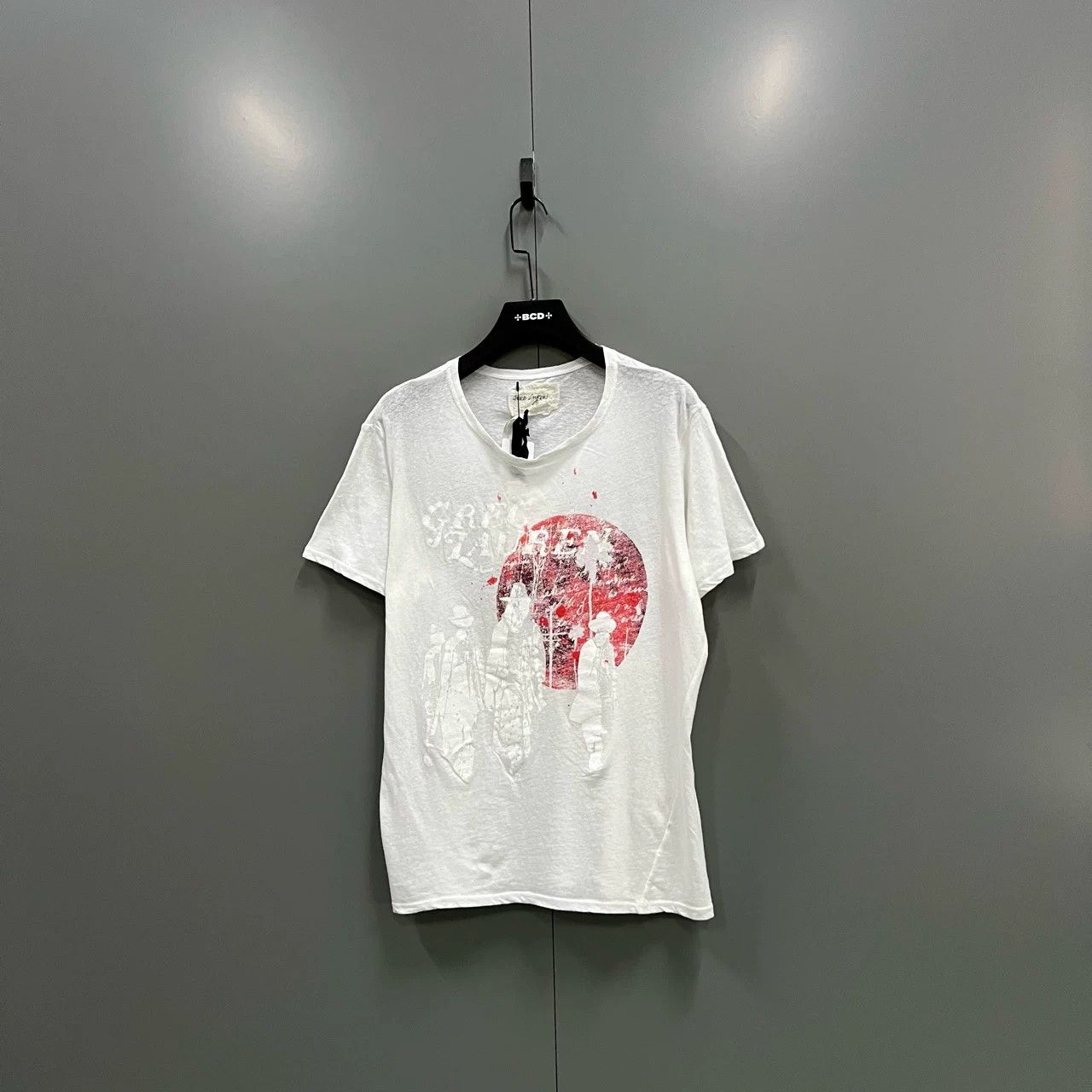 Greg Lauren GREG LAUREN White Distressed Graphic Tee Size US M / EU 48-50 / 2 - 1 Thumbnail