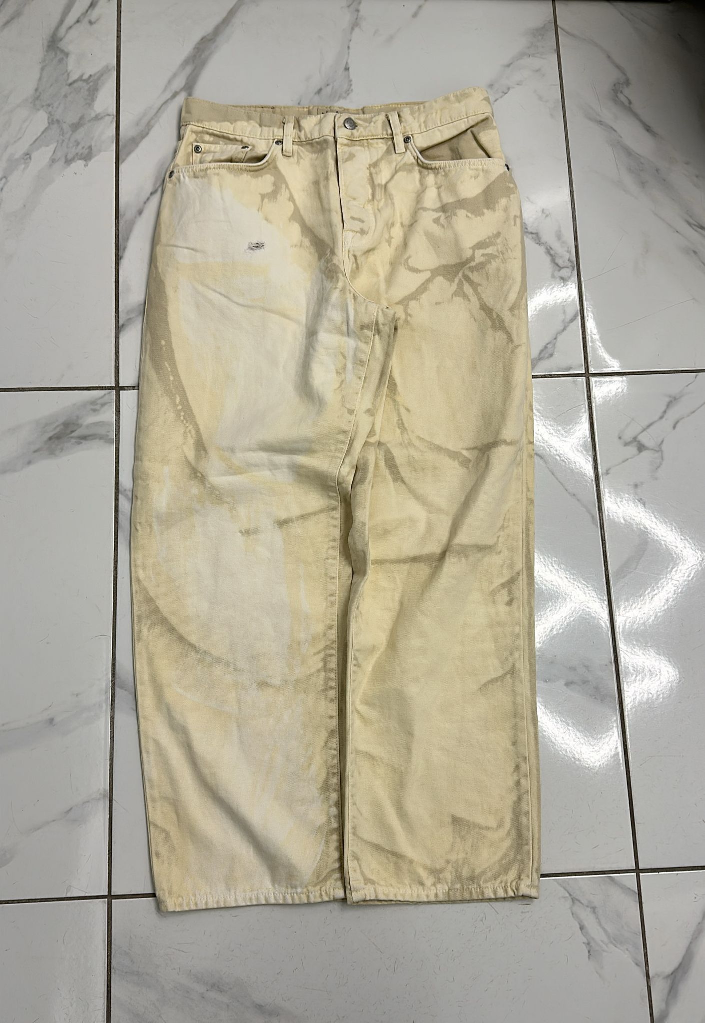Stussy Stussy Big Ol’ Jeans Distressed Canvas Size 30 Size US 30 / EU 46 - 2 Thumbnail