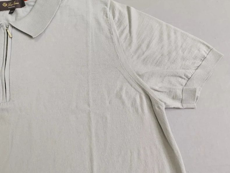 Loro Piana LORO PIANA Short-sleeved wool polo shirt for men Size US L / EU 52-54 / 3 - 5 Thumbnail