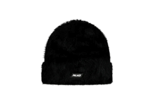 image of Palace Teddy Beanie Black L/xl, Men's