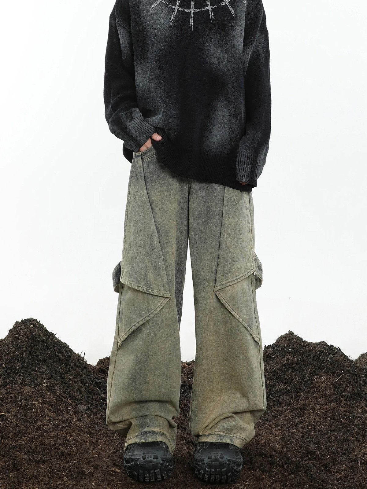 Jean × Vintage Opium Baggy Denim Jeans y2k Size US 30 / EU 46 - 2 Thumbnail