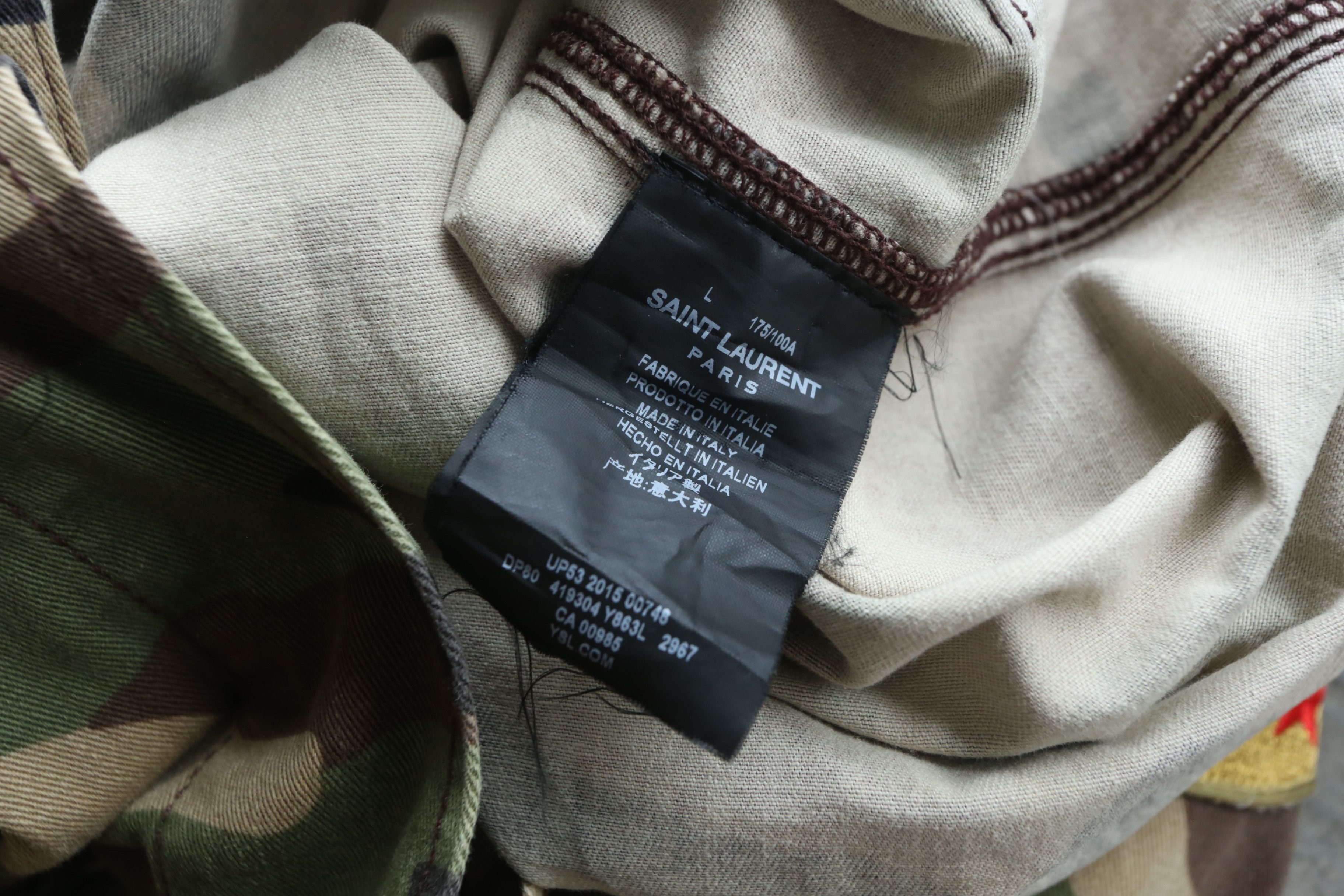 Saint Laurent Paris Saint Laurent Paris - HS - S/S 16 - Camo Military Jacket Size US L / EU 52-54 / 3 - 8 Thumbnail
