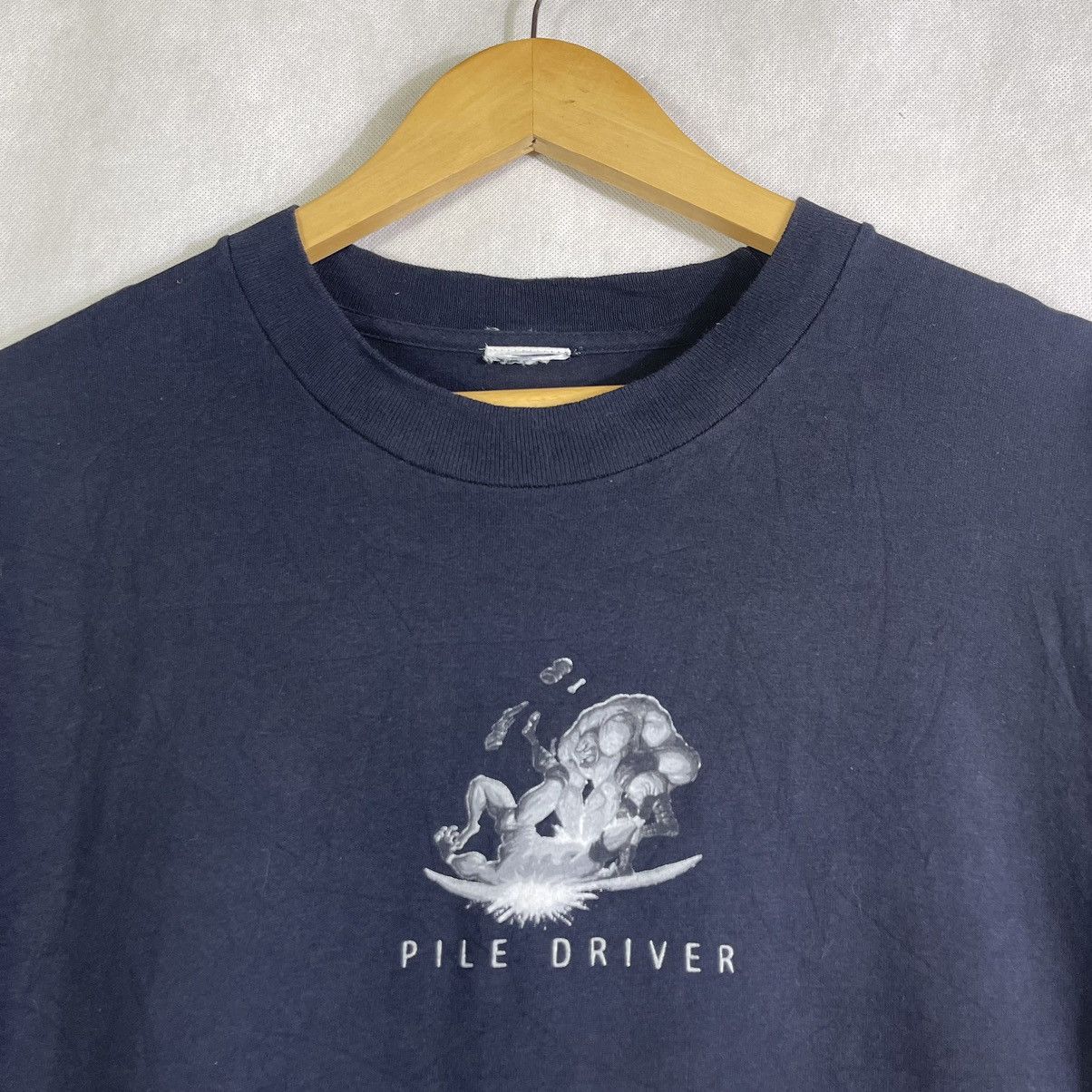 Vintage × WWE × WWF Vintage Pile Driver Core America Banned Wrestling Art Tees Size US L / EU 52-54 / 3 - 2 Thumbnail