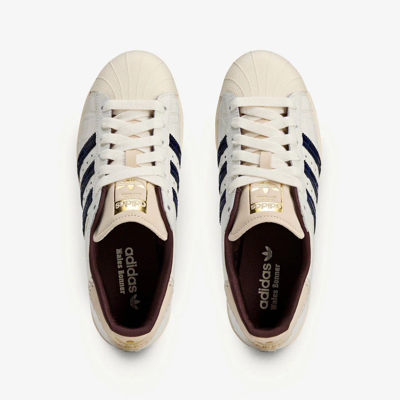 Adidas × Wales Bonner o1mle0725 Superstar Croc Low-Top Sneakers in White Size US 7 / EU 40 - 2 Thumbnail