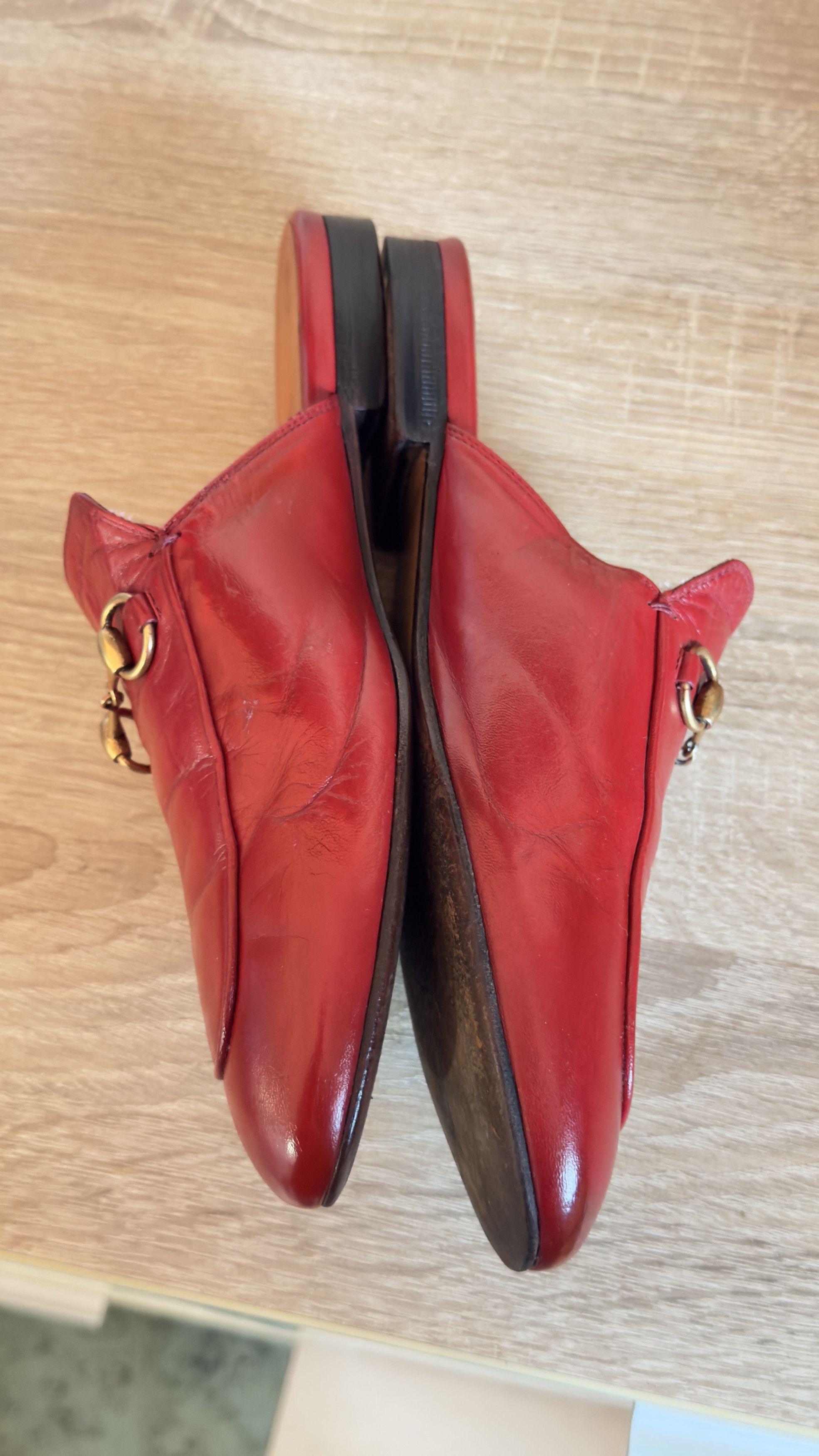 Gucci 🔥 Gucci clogs princetown horse red leather size 8 Us 38 eu Size US 8 / IT 38 - 4 Thumbnail