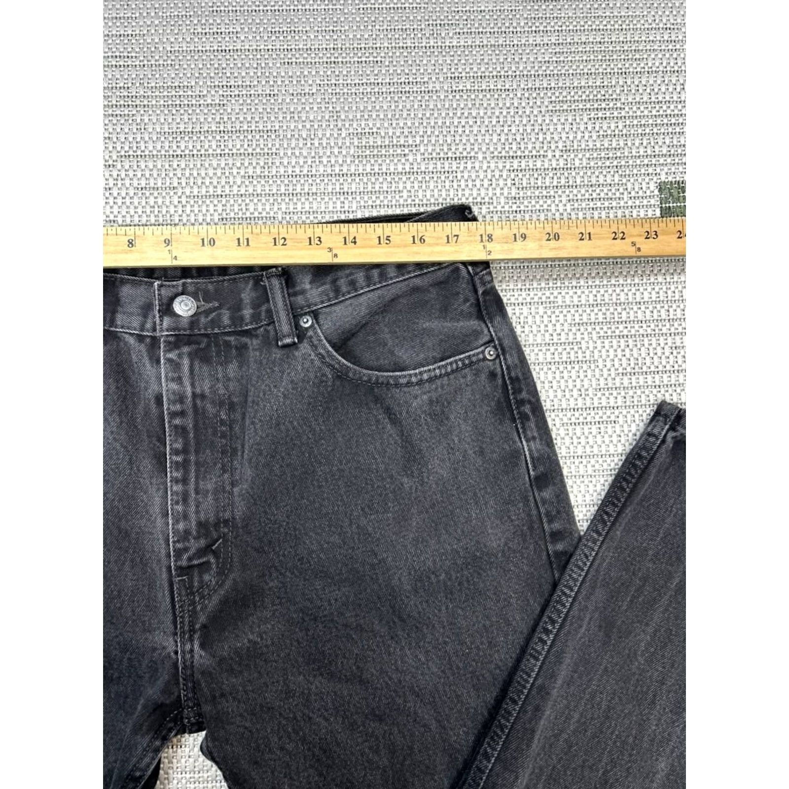 Levi's Levi's 505 Jeans Mens 36 Blue Denim Logo Button Zip Straight Mid Rise 27 Inseam 5-Pocket Regular Fit Jeans Mens Blue Size US 36 / EU 52 - 6 Thumbnail