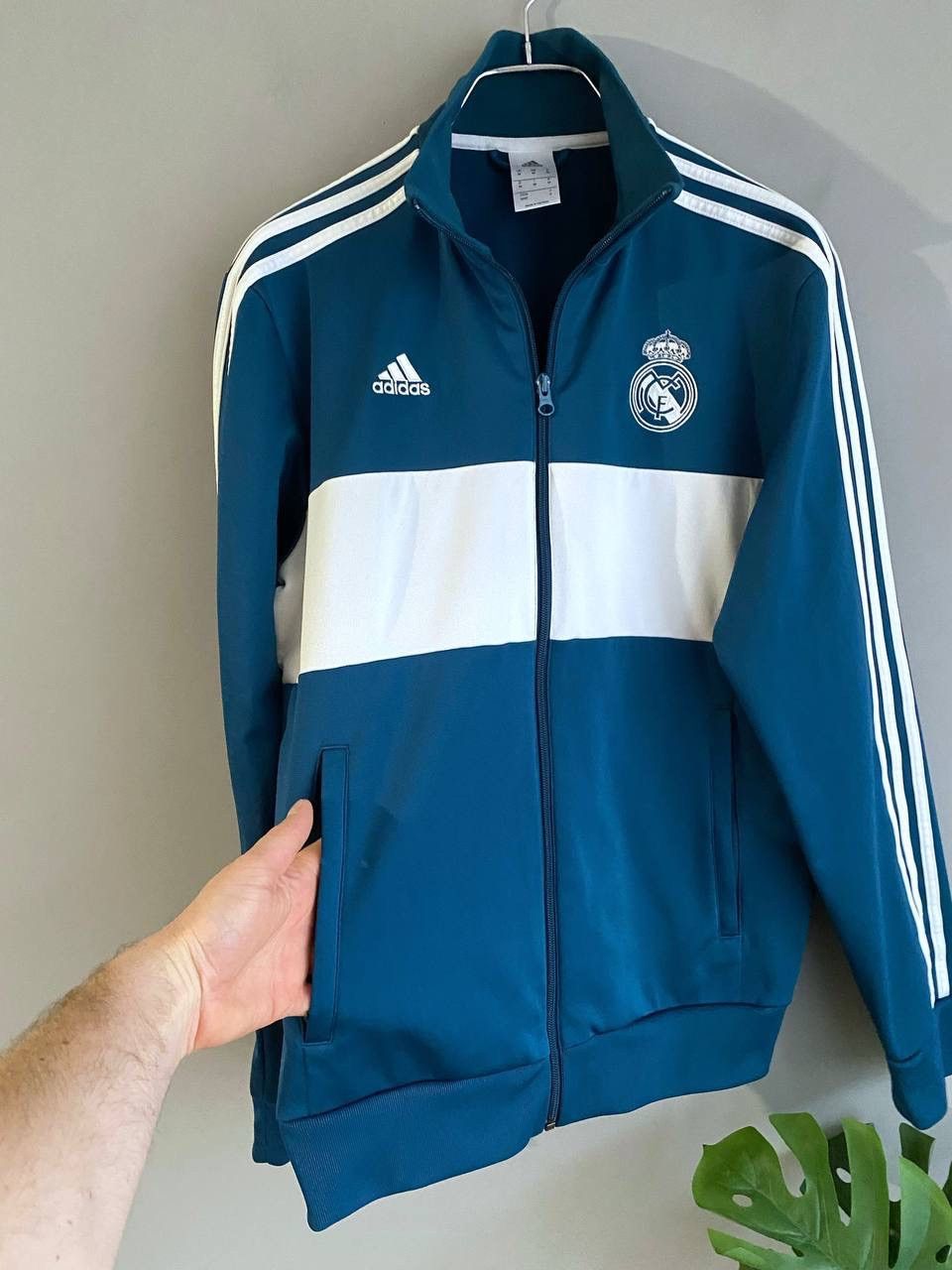 Adidas Real Madrid 2017/18 Pre Match Soccer Track Jacket, M BR2496 Size US M / EU 48-50 / 2 - 8 Thumbnail