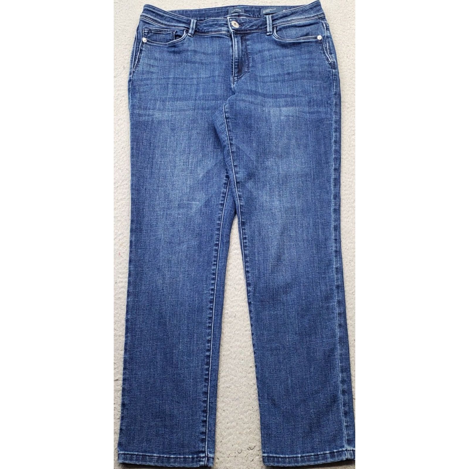 J. Jill J. Jill Slim Ankle Jeans Womens 8 Blue Denim Authentic Fit Stretch Streetwear Jeans Women's 8 Blue Denim Slim Ankle Size 30" / US 8 / IT 44 - 2 Thumbnail
