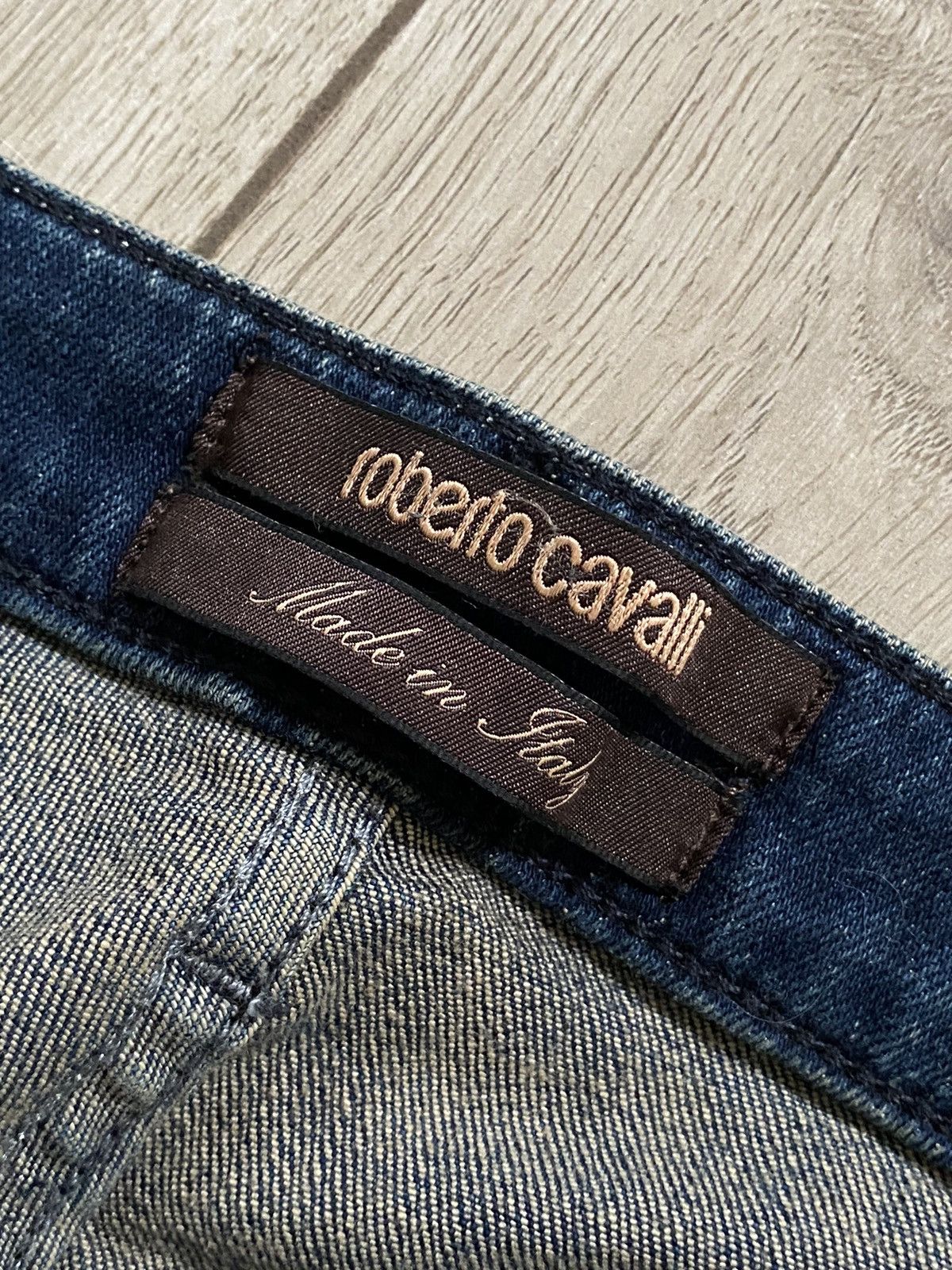 Roberto Cavalli Vintage Roberto Cavalli Flare Stud Jeans Made in Italy Size 32" / US 10 / IT 46 - 7 Thumbnail