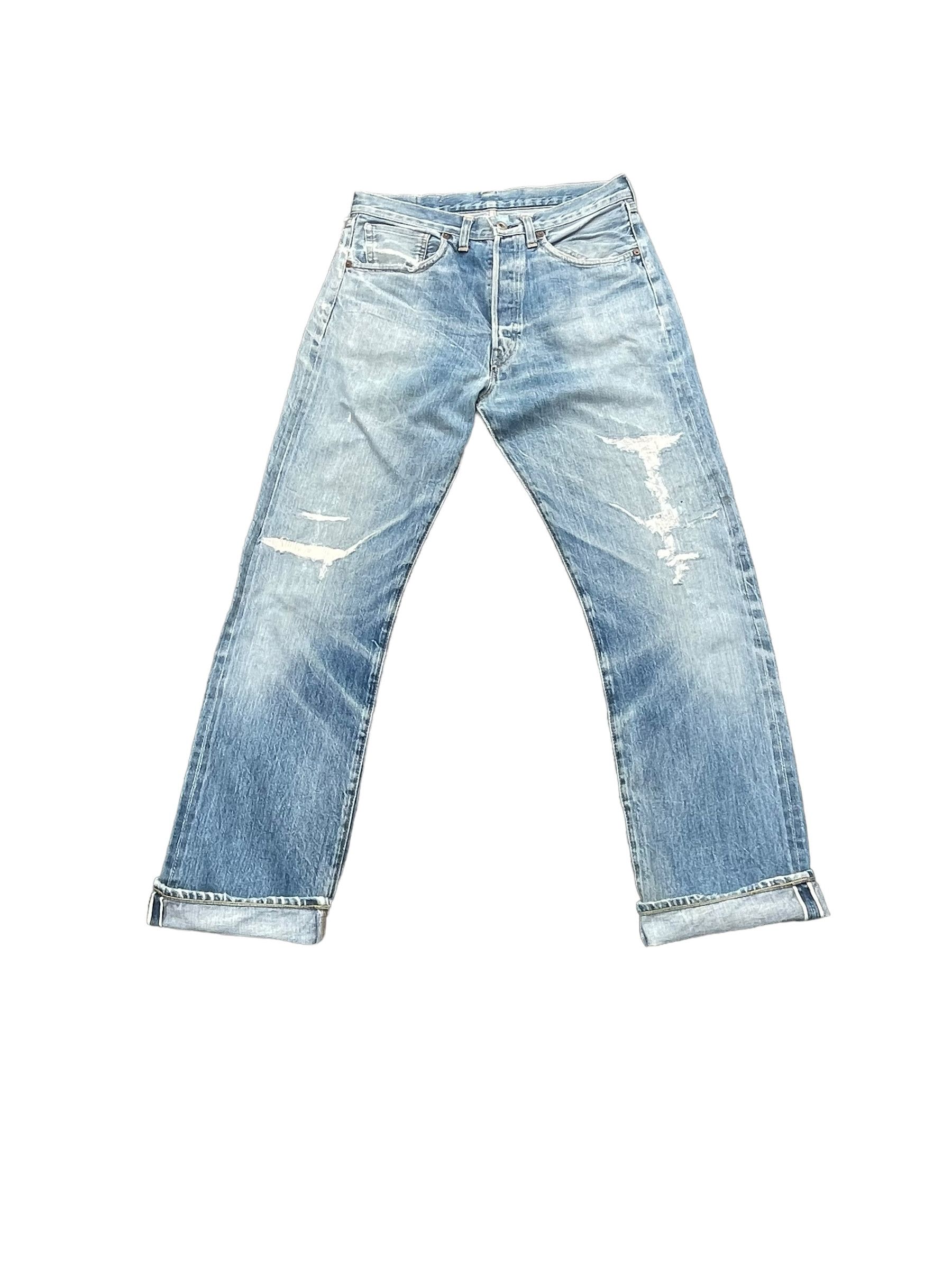Levi's Vintage 1999 Levis 501 E 1944 Selvedge Distresed Denim Size US 32 / EU 48 - 1 Thumbnail