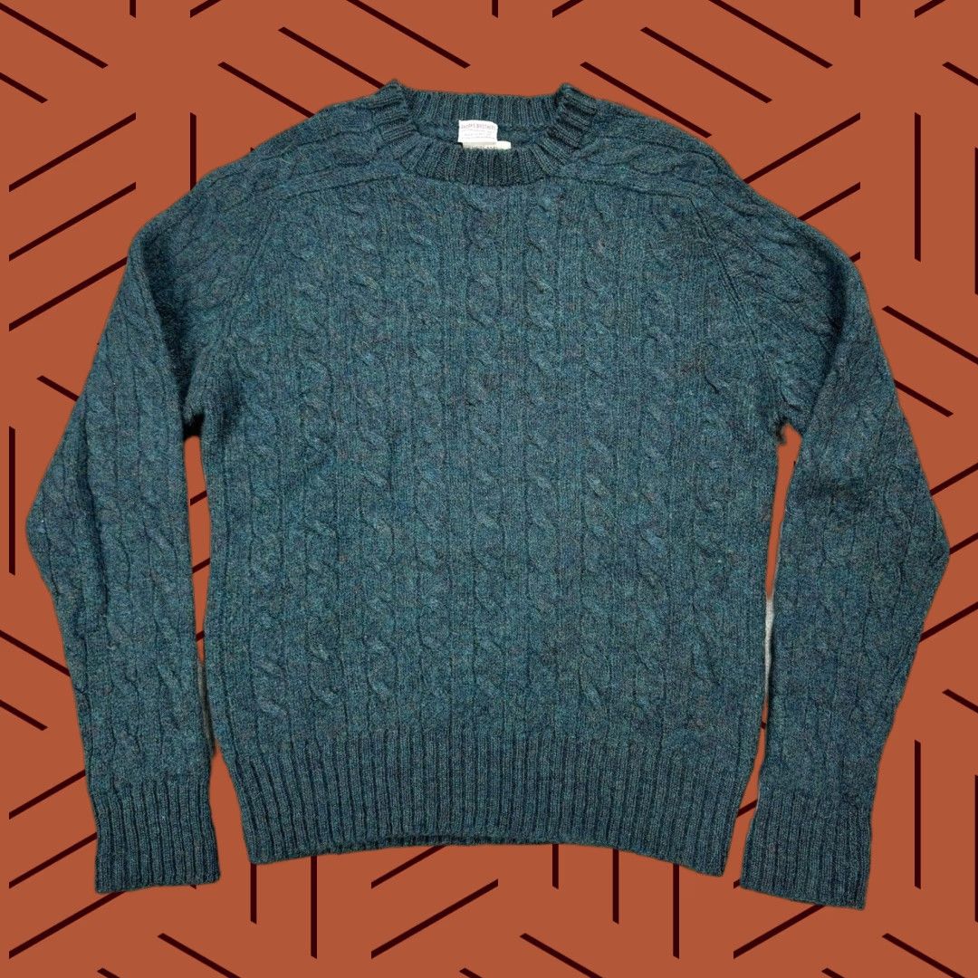 Vintage Brooks Brothers Shetland Sweater Brooks Brothers Mens 100