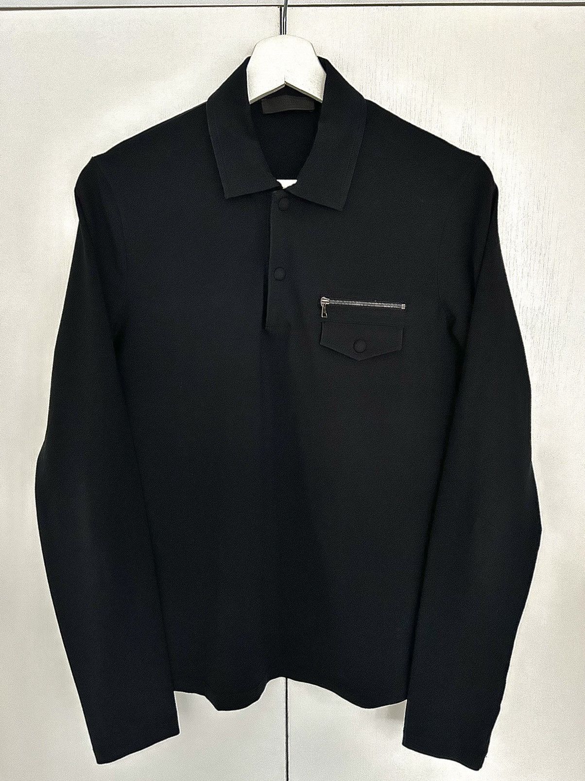 Prada Rare Prada Sport-Chic Flap Zip Stretch Luxury Polo Shirt Size US M / EU 48-50 / 2 - 1 Thumbnail