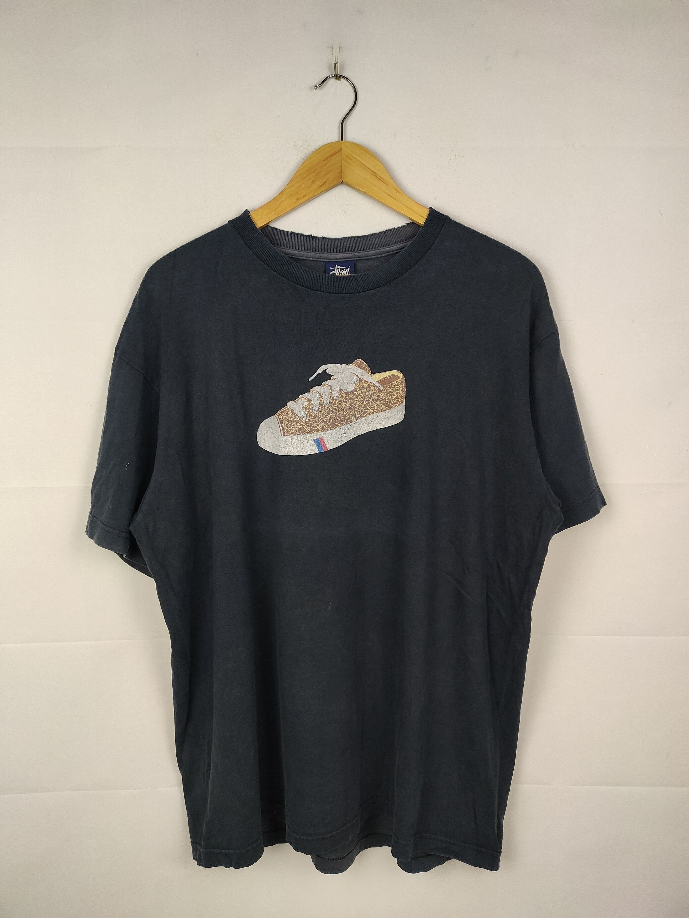 Stussy Vintage 90s Distressed Stussy Shirt Size US XL / EU 56 / 4 - 1 Thumbnail