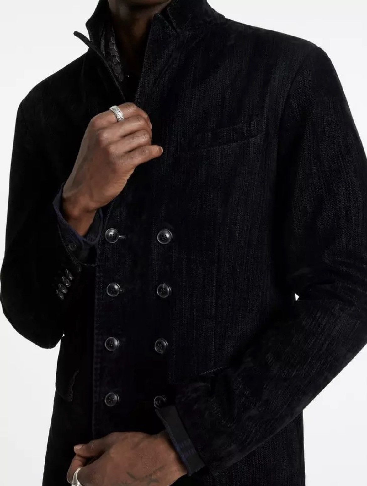 John Varvatos Flocked Velvet Coat EU 44 USA 34 Small Size US S / EU 44-46 / 1 - 20 Thumbnail