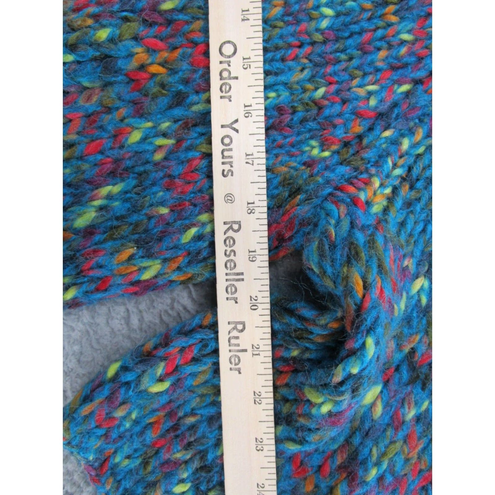 Rainbow Relativity Cardigan Sweater Women M Multicolor Wool 2 Button Rainbow Colorful | Button Accents Women's Wool Cardigan Rainbow Colorful M Size M / US 6-8 / IT 42-44 - 6 Thumbnail