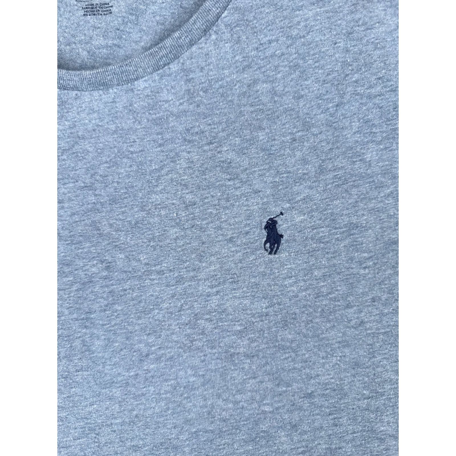 Ralph Lauren VINTAGE Polo Ralph Lauren Shirt Adult Large Blue Short Sleeve Crew Neck 100% Cotton Logo Embroidered Mens Size US L / EU 52-54 / 3 - 6 Thumbnail