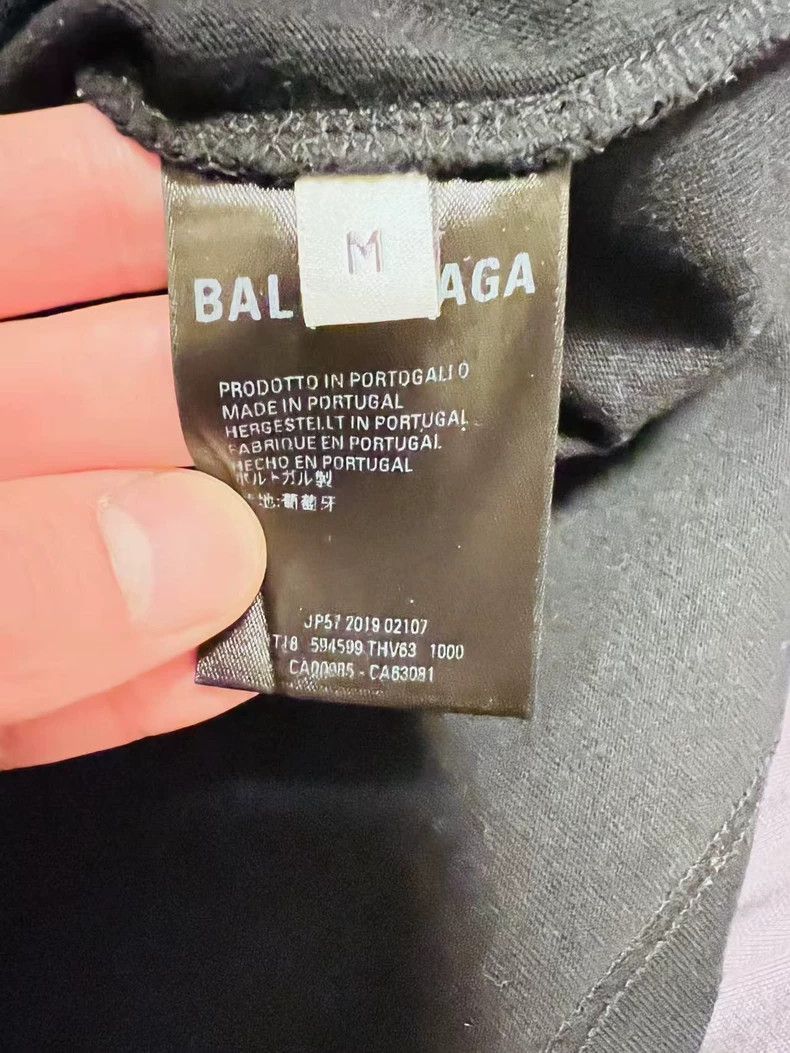 Balenciaga Balenciaga Black Eco-Friendly Short Sleeve T-Shirt Size US M / EU 48-50 / 2 - 3 Thumbnail
