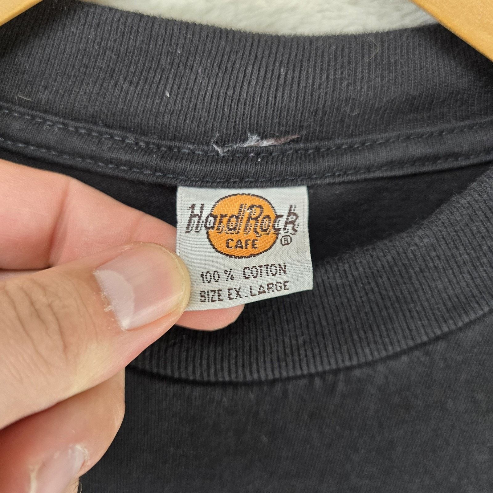 Hard Rock Cafe Vintage Hard Rock Cafe Copenhagen Shirt Shirt XL Black 90s Size US XL / EU 56 / 4 - 4 Thumbnail