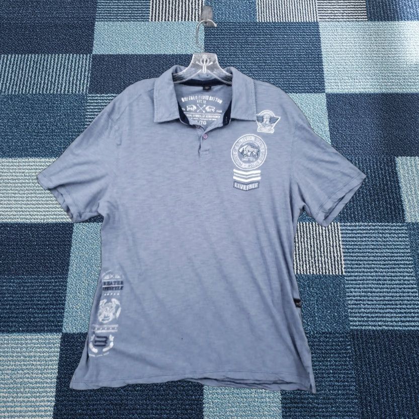 Buffalo David Bitton Buffalo David Bitton Polo Shirt Men XL Blue Short Sleeve Collared, Polo, Buffalo David Bitton, Men, XL, Blue Size US XL / EU 56 / 4 - 1 Thumbnail