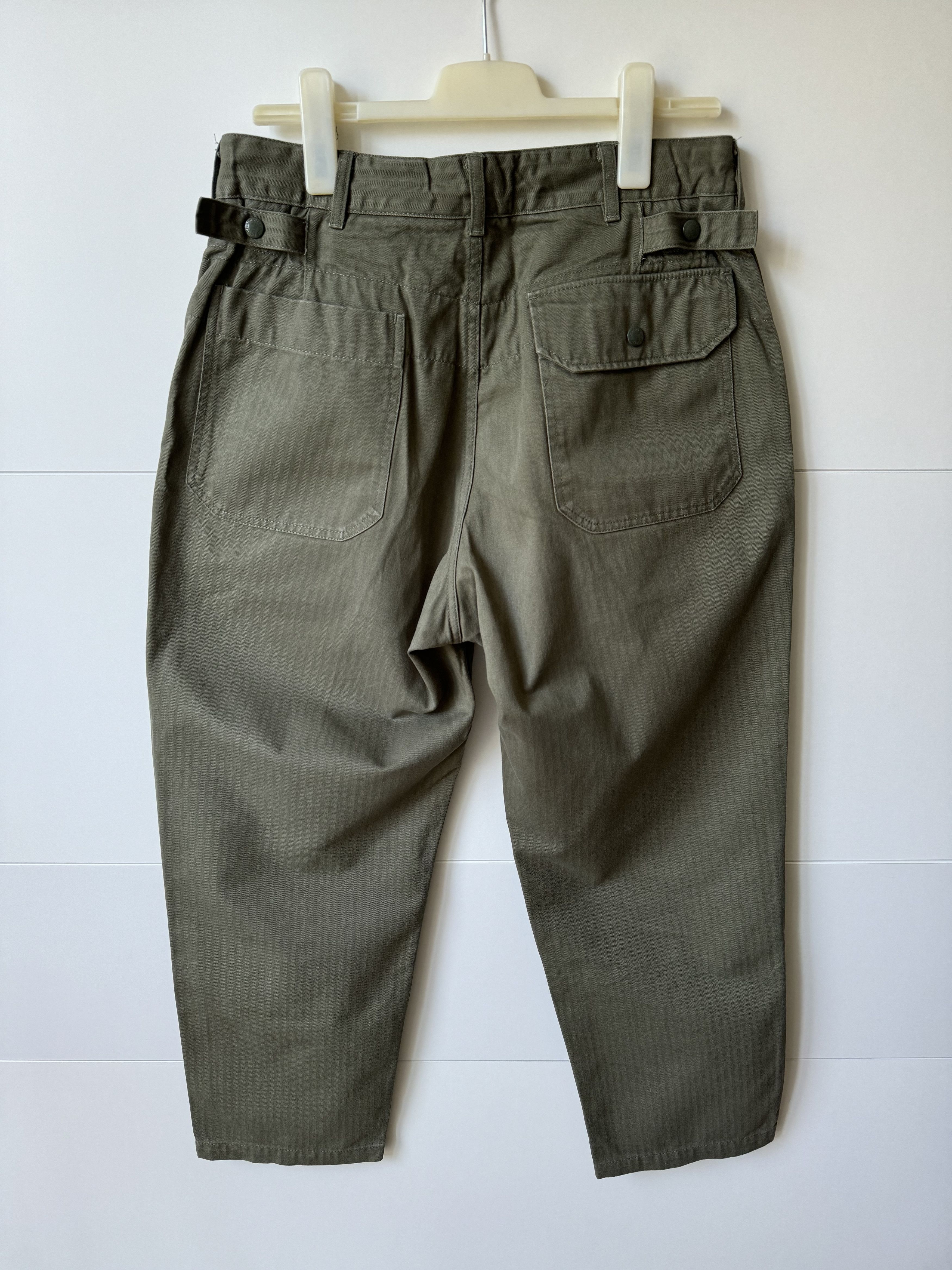 Engineered Garments [S] Herringbone Cotton Ground Pant in Olive (FW19) Size US 32 / EU 48 - 3 Thumbnail