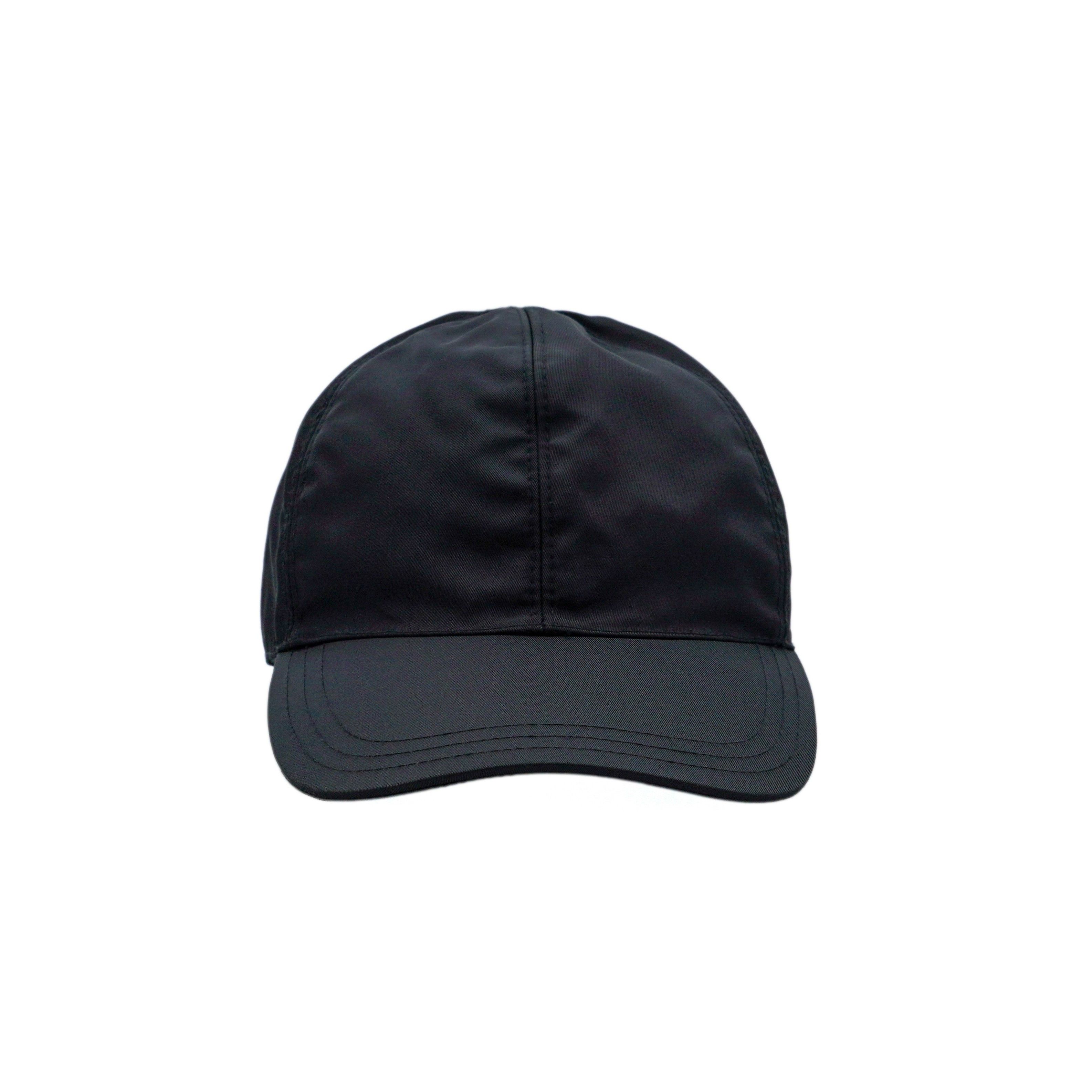 Prada Vintage Prada Milano Black Nylon Tab Logo Baseball Cap Size ONE SIZE - 2 Thumbnail