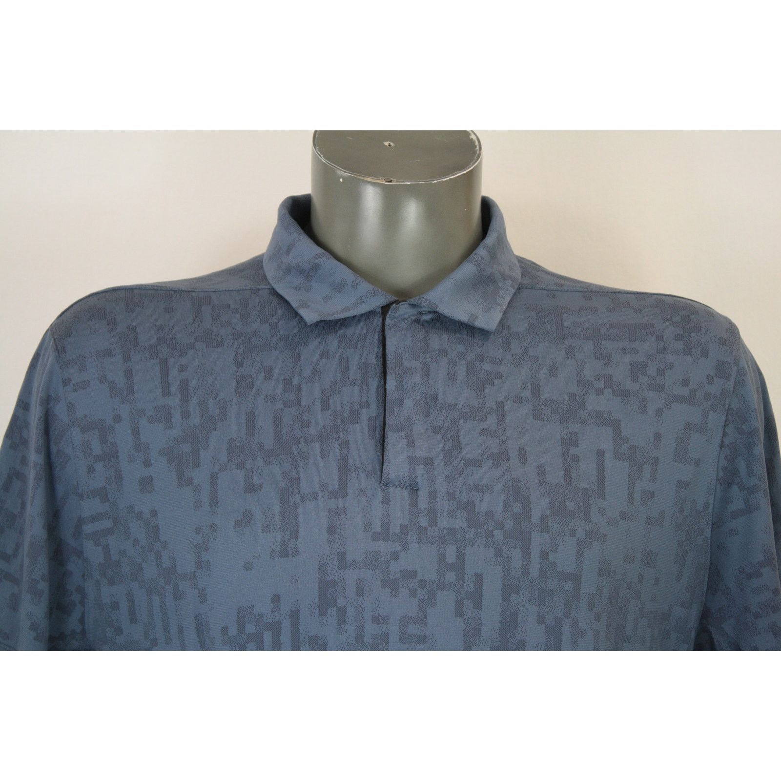 Nike Tiger Woods Collection Nike Digital Blue Print Golf Shirt Size US L / EU 52-54 / 3 - 2 Thumbnail
