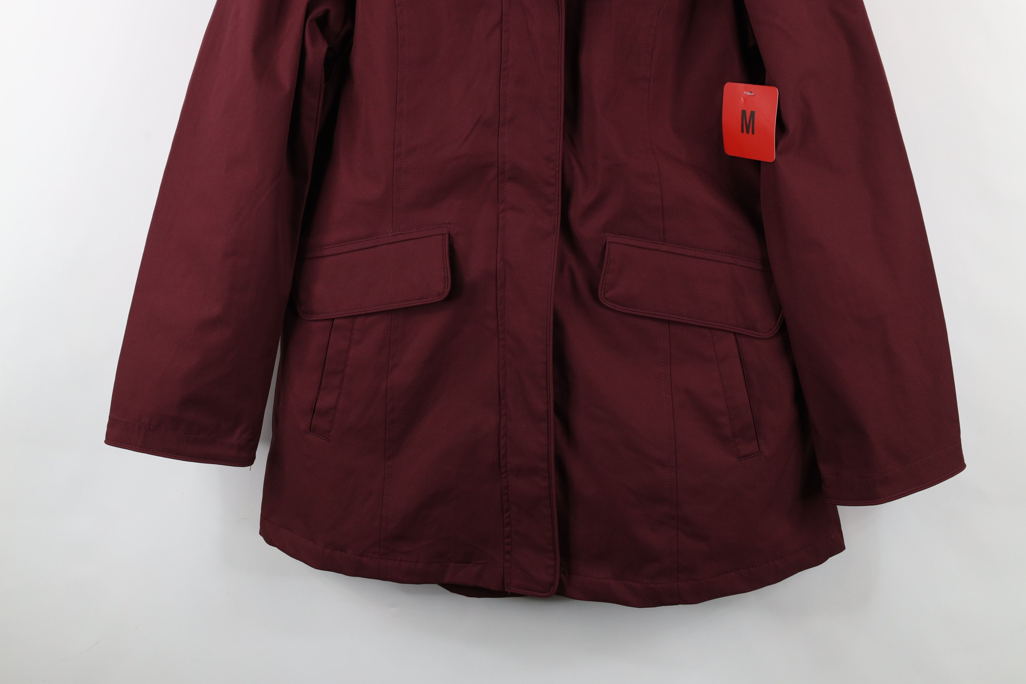 Lands' End × Vintage New Lands End 3 In 1 System Hooded Jacket Puffer Vest Red Size M / US 6-8 / IT 42-44 - 3 Thumbnail