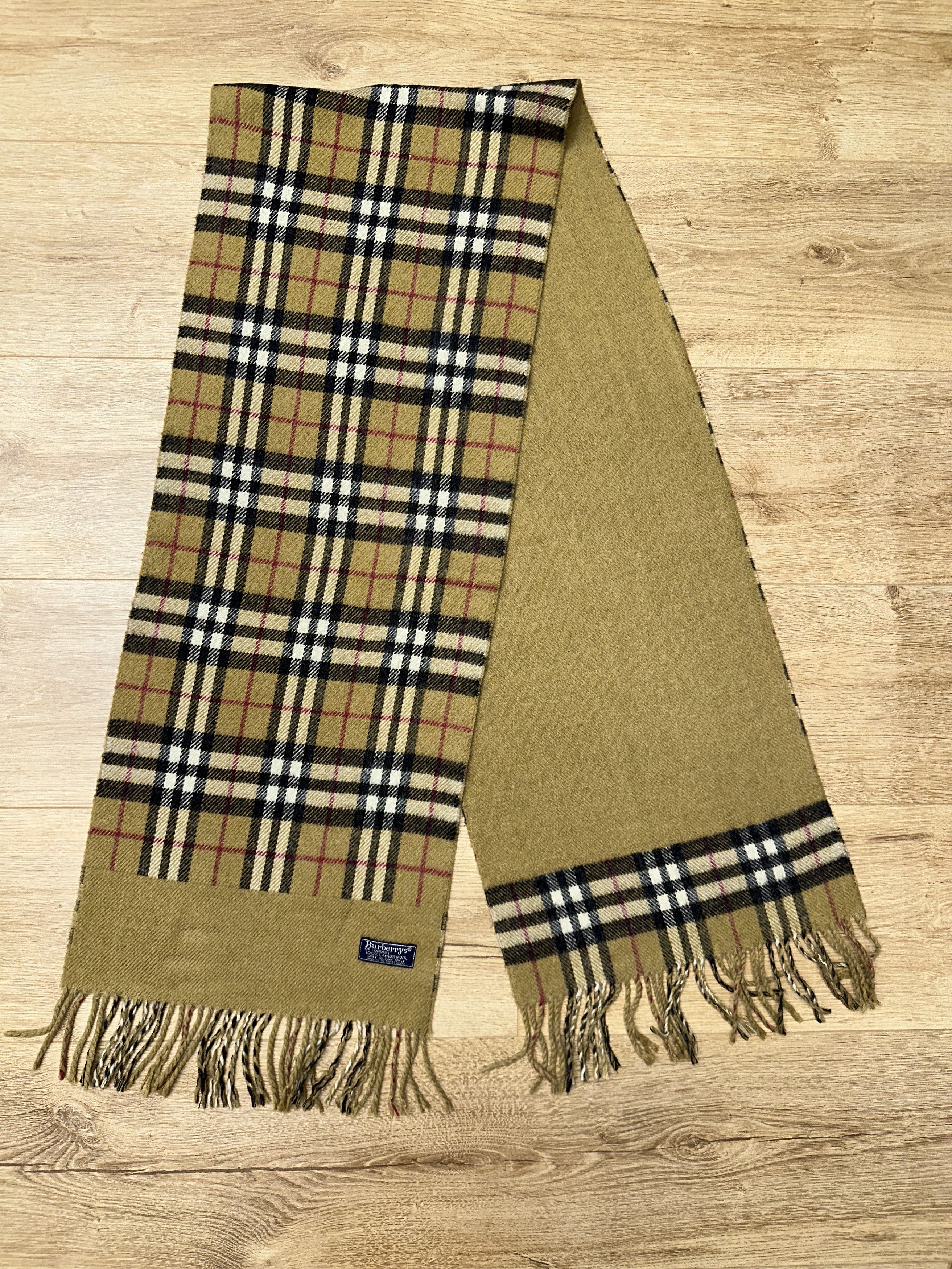 Burberry Burberrys Blue Label Reversible Cashmere 90s Scarf 170x30 Size ONE SIZE - 6 Thumbnail