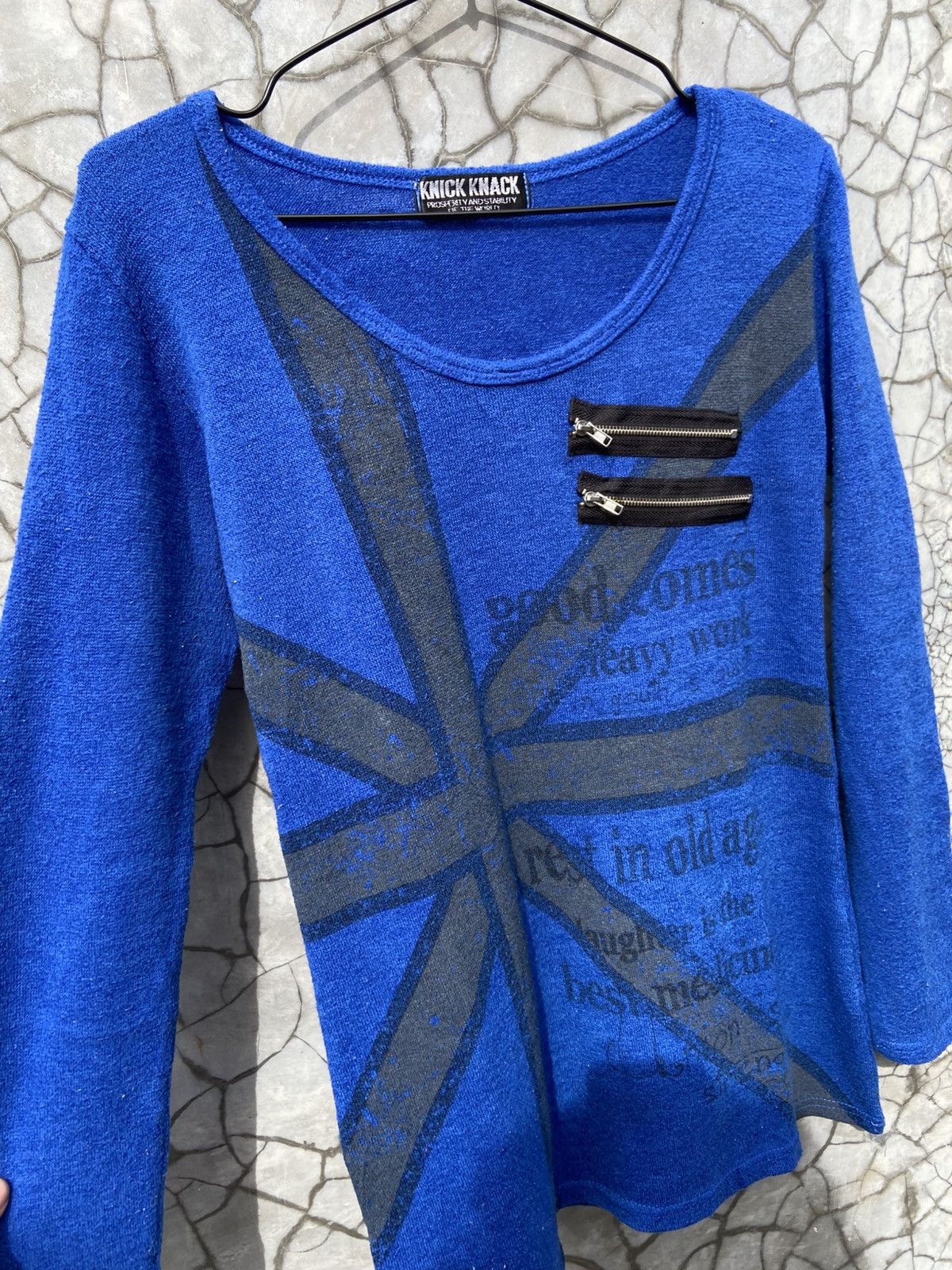 If Six Was Nine Y2K 00s Knick Knack British Punk Poem Grunge Rock Ls Size US M / EU 48-50 / 2 - 3 Thumbnail