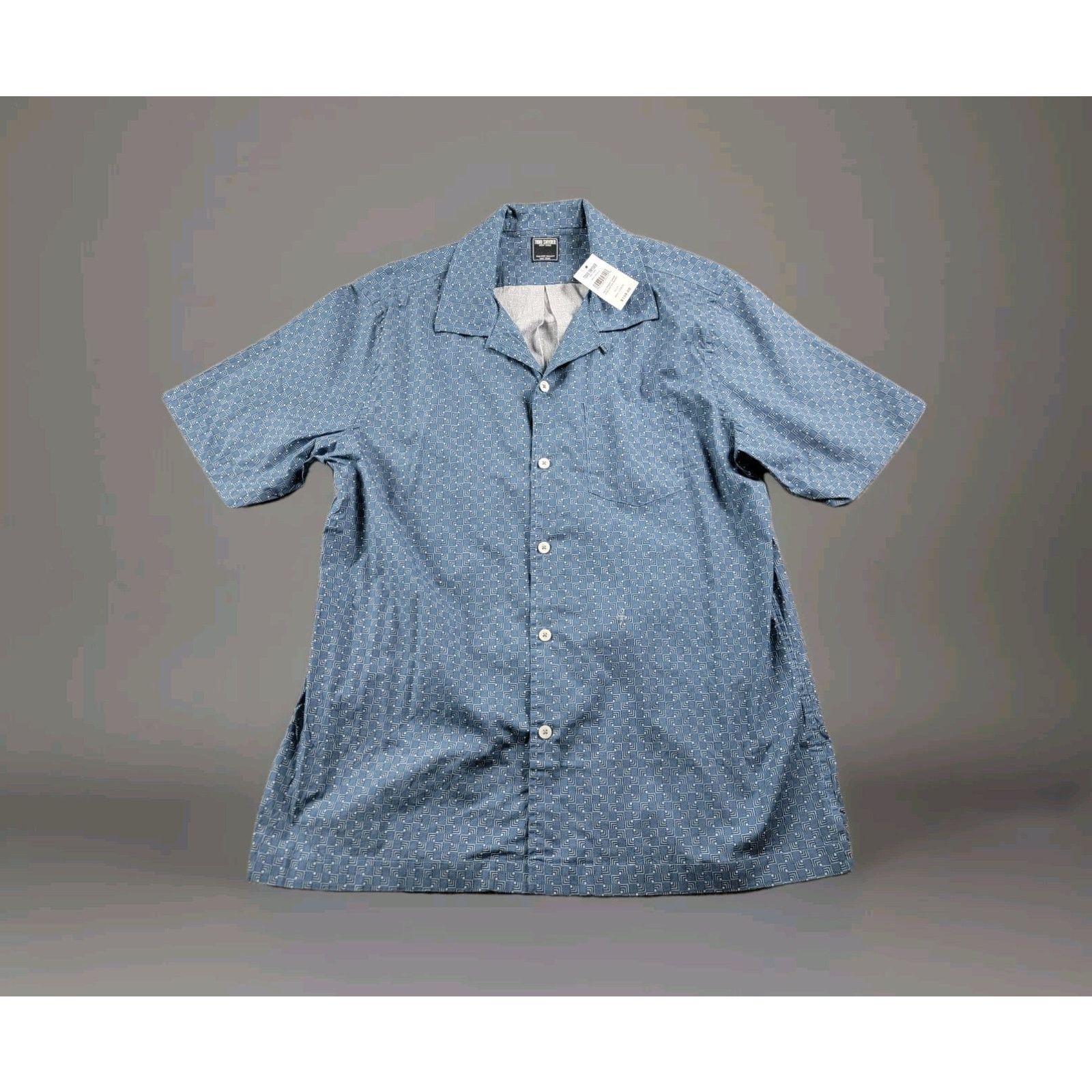 Todd Snyder Todd Snyder Square Geo Camp Collar Button Down Shirt NWT Size US L / EU 52-54 / 3 - 1 Thumbnail