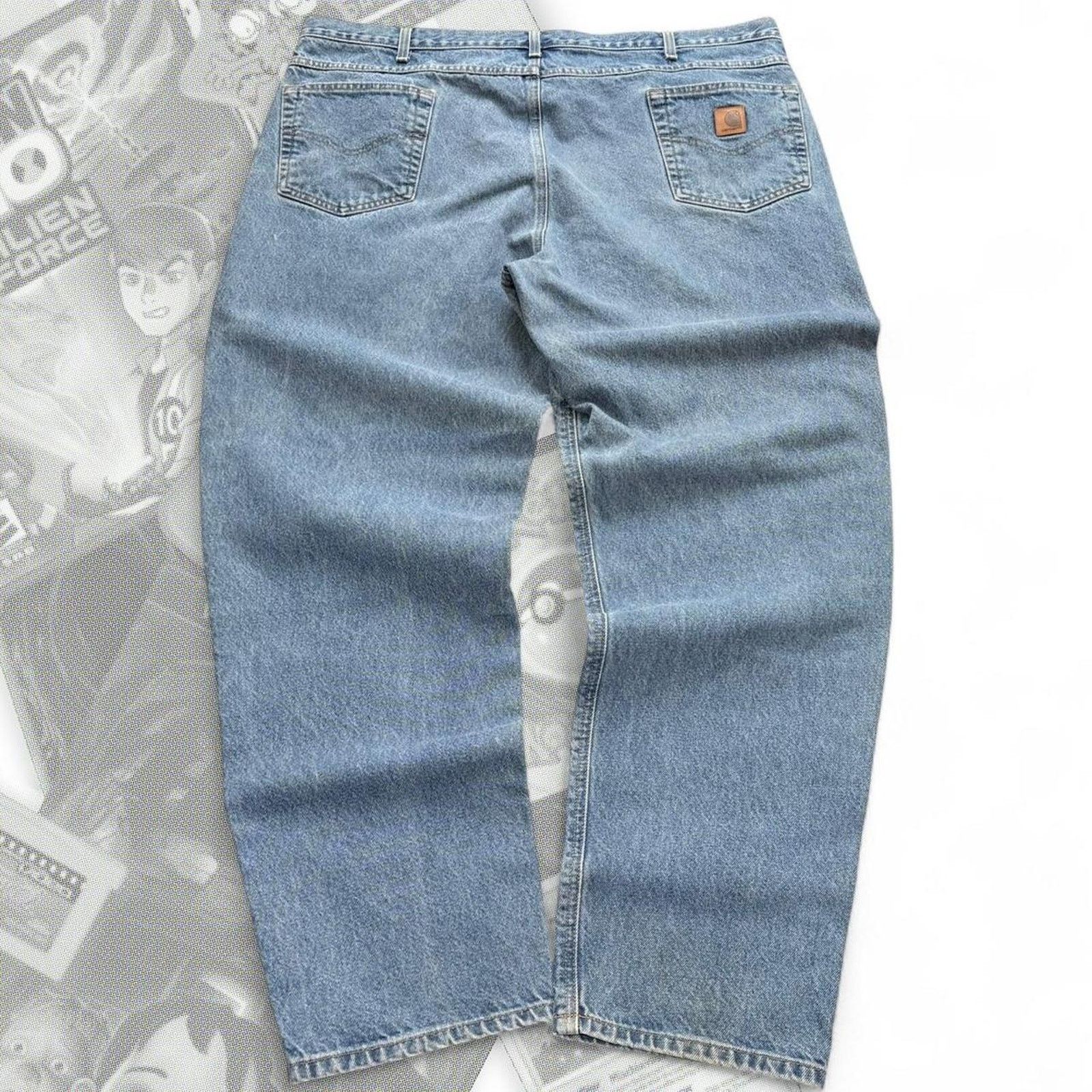 Carhartt Vintage blue denim baggy carhartt Size US 44 / EU 60 - 2 Thumbnail