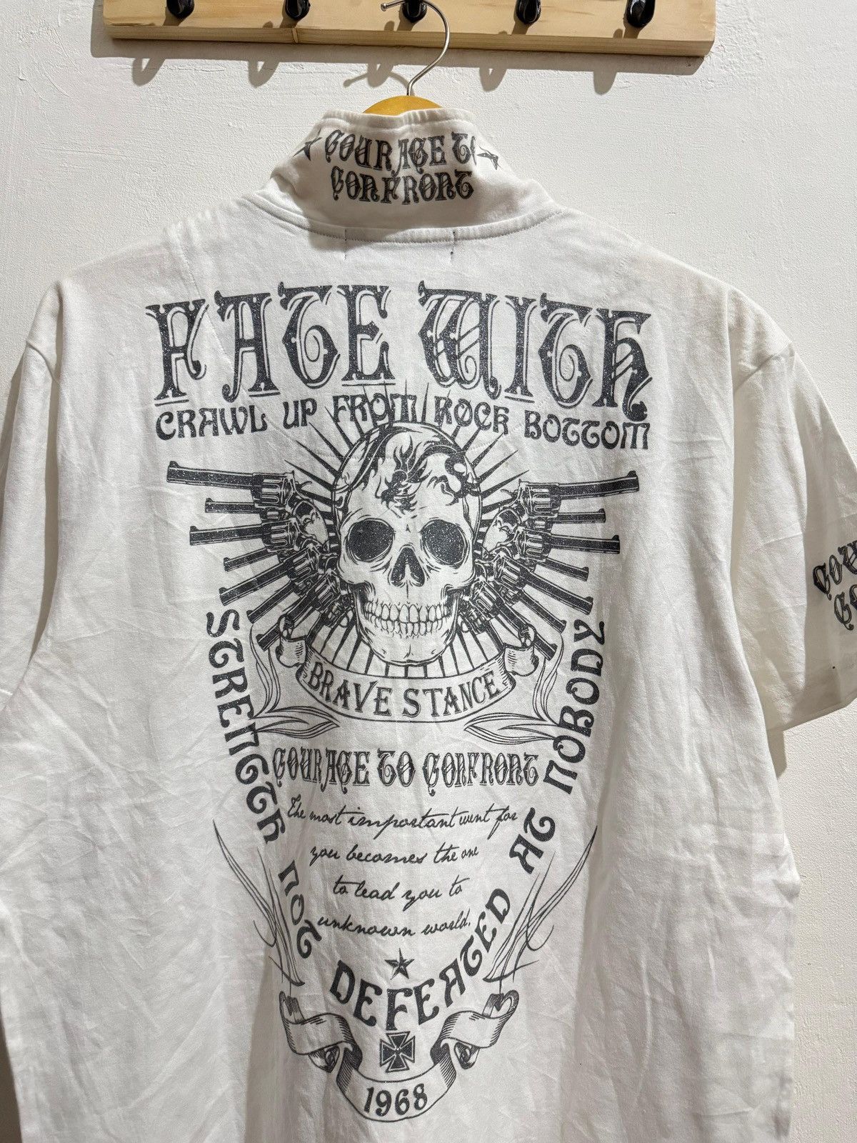 Hysteric Glamour × If Six Was Nine × Japanese Brand Y2k Euroyal skull ifsixwasnine zip tshirt Size US L / EU 52-54 / 3 - 4 Thumbnail